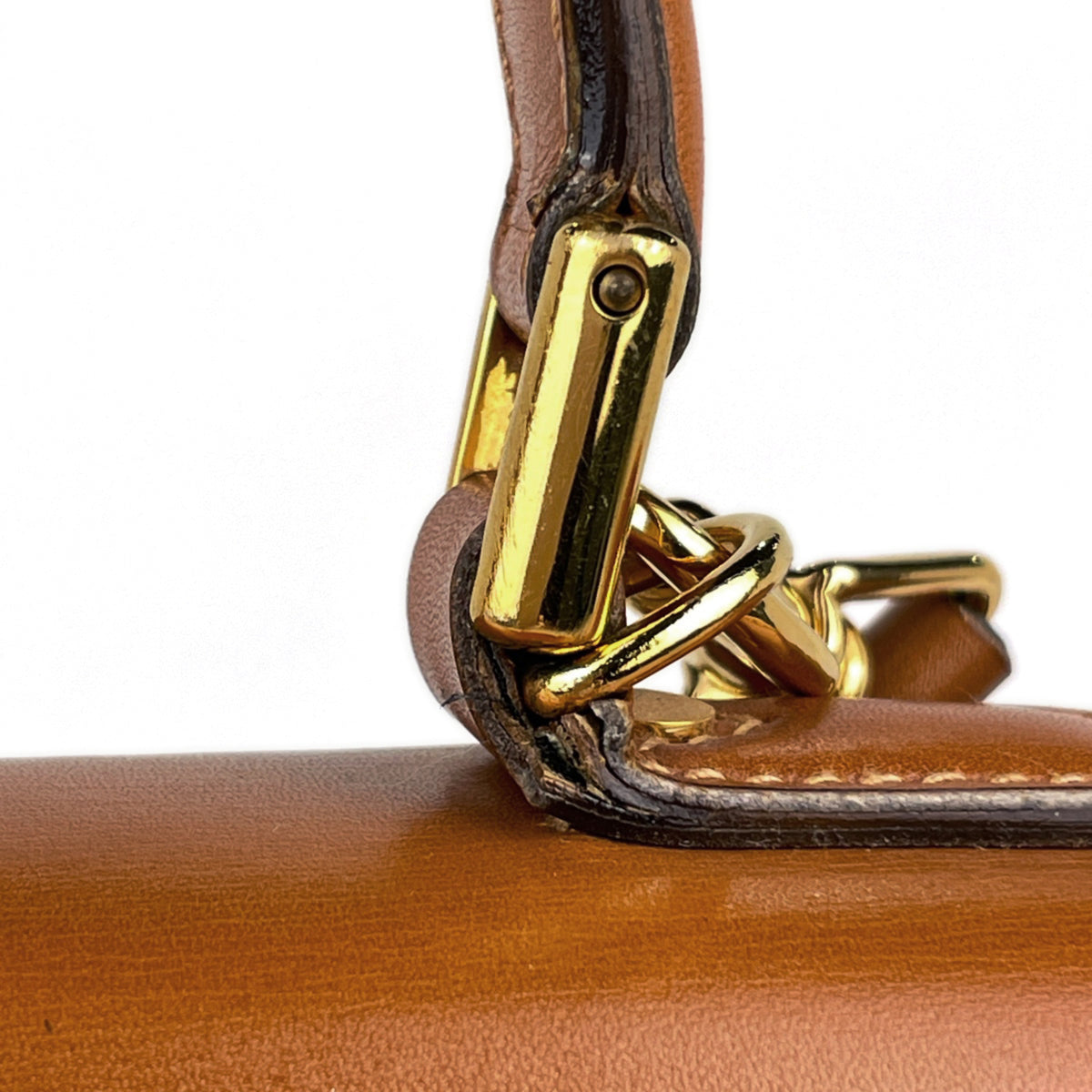 Gucci Camel Leather Handbag (Pre-Owned)