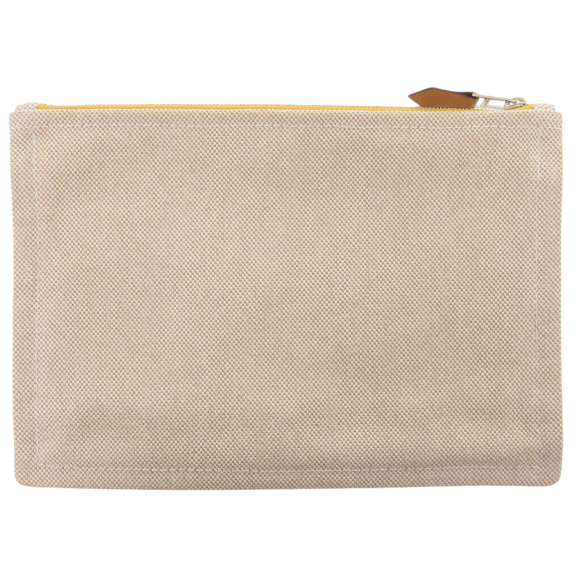 Hermes Beige Cotton Pouch (Pre-Owned)