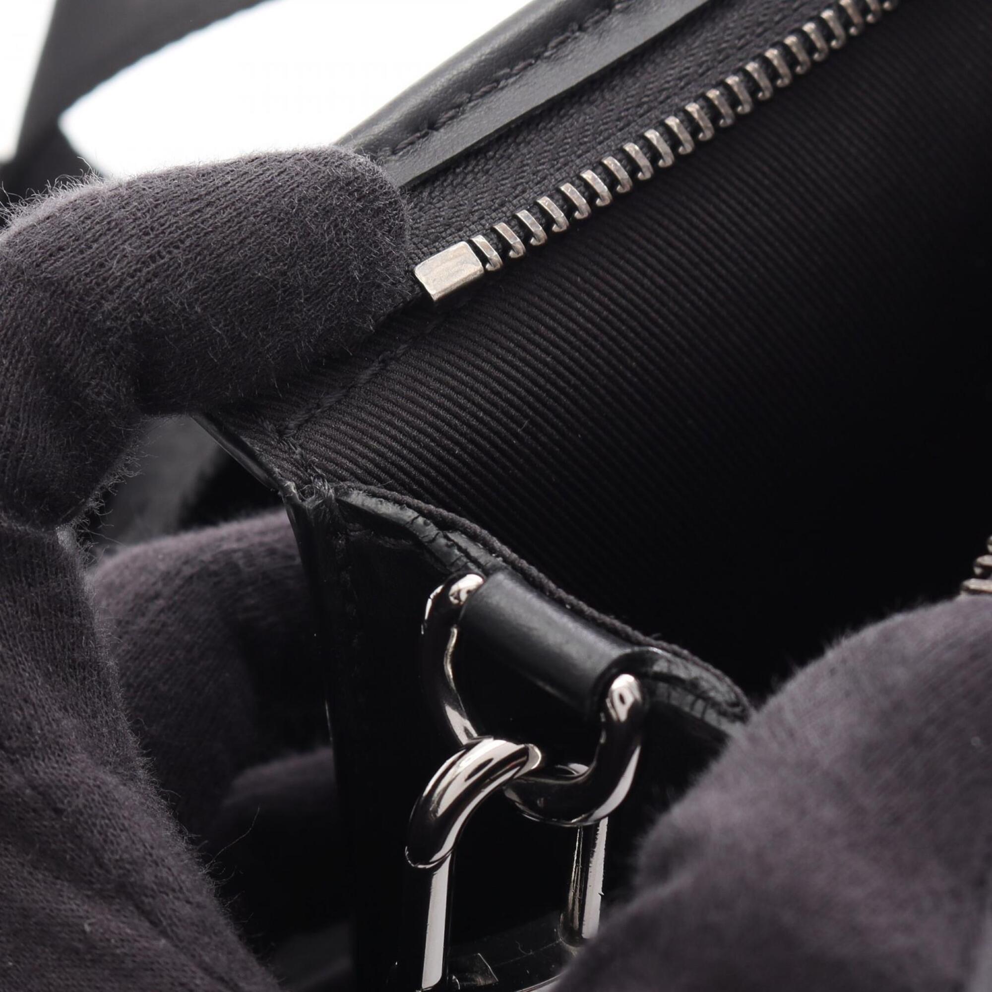 Louis Vuitton Black Gray Coated Canvas Handbag Shoulder Bag (Pre-Owned)