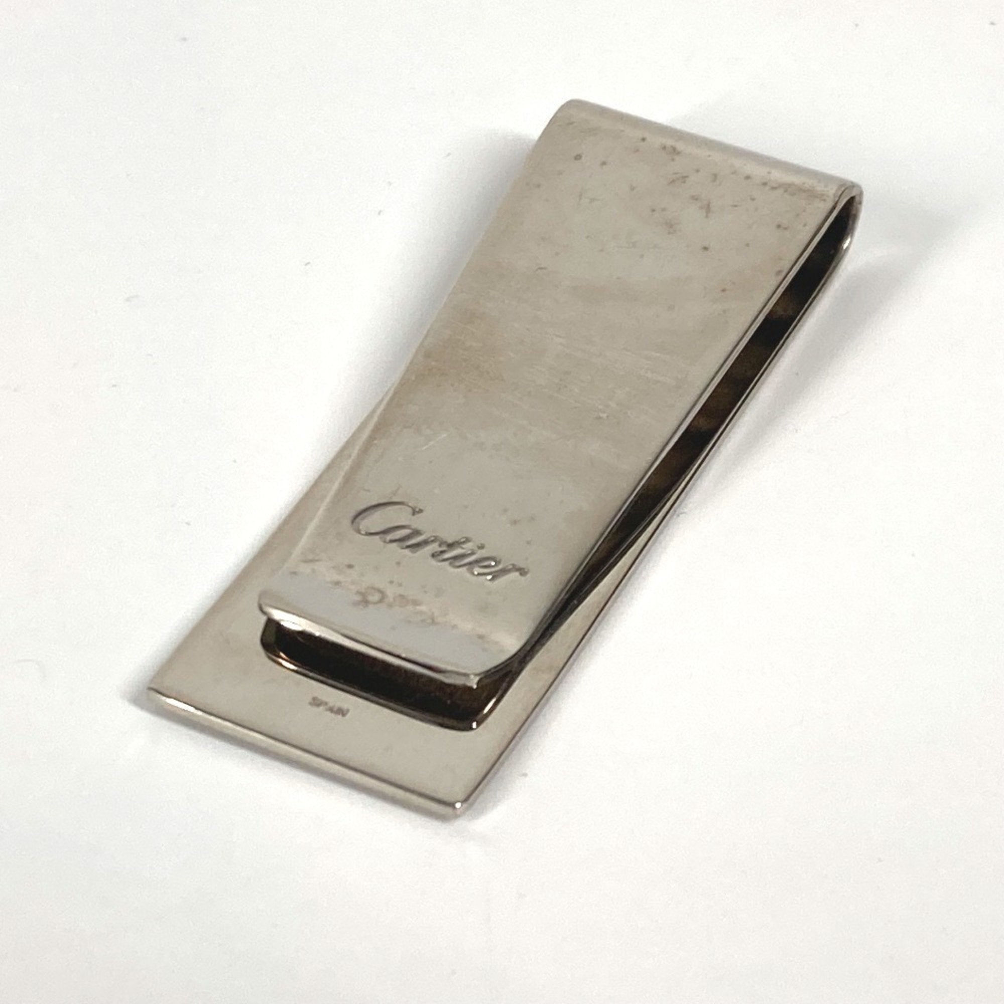 Cartier マネークリップ シルバー Cartier Silver Stainless Steel Money Clip (Pre-Owned)