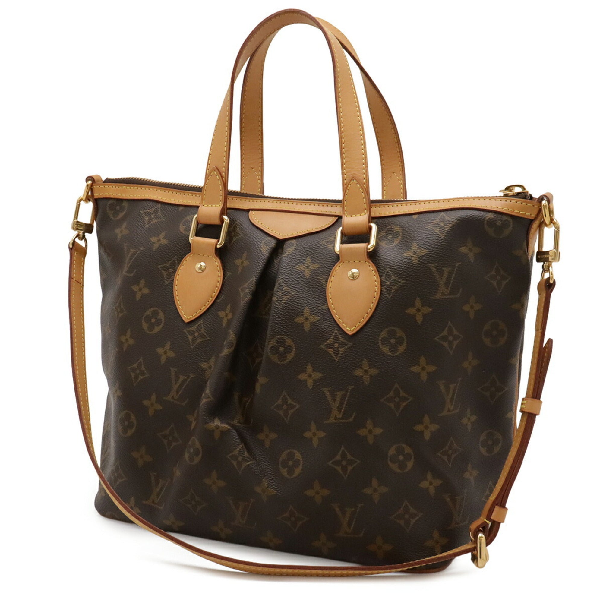 Louis Vuitton Brown Monogram Canvas Pvc Coated Canvas Handbag Shoulder Bag Tote Bag (Pre-Owned)
