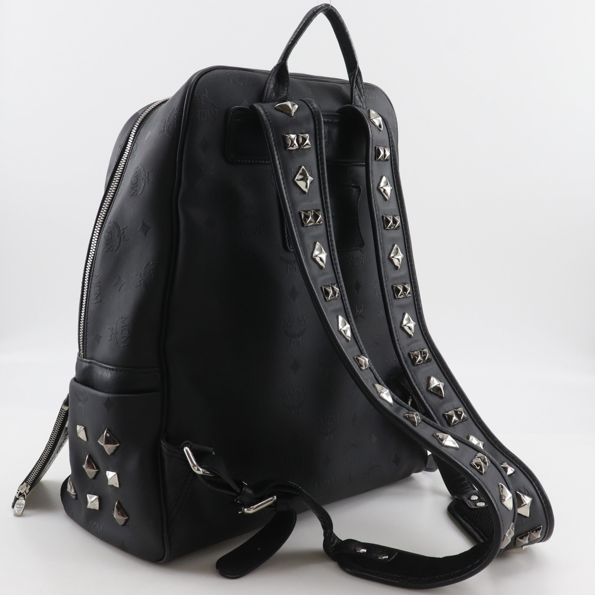Mcm Black Pvc Backpack (Pre-Owned)