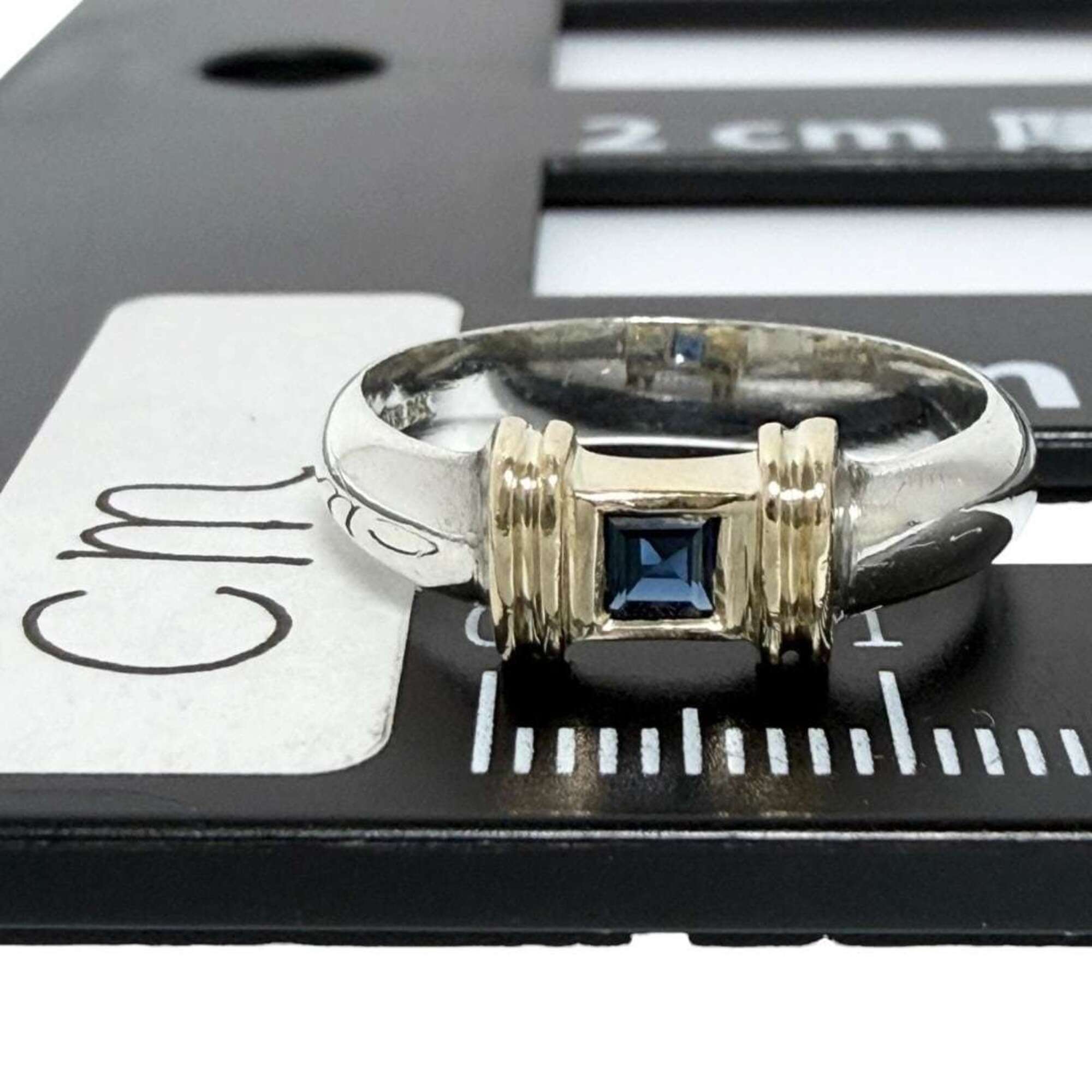 Tiffany Silver 925 Yellow Gold (14K) Band Ring (Pre-Owned)
