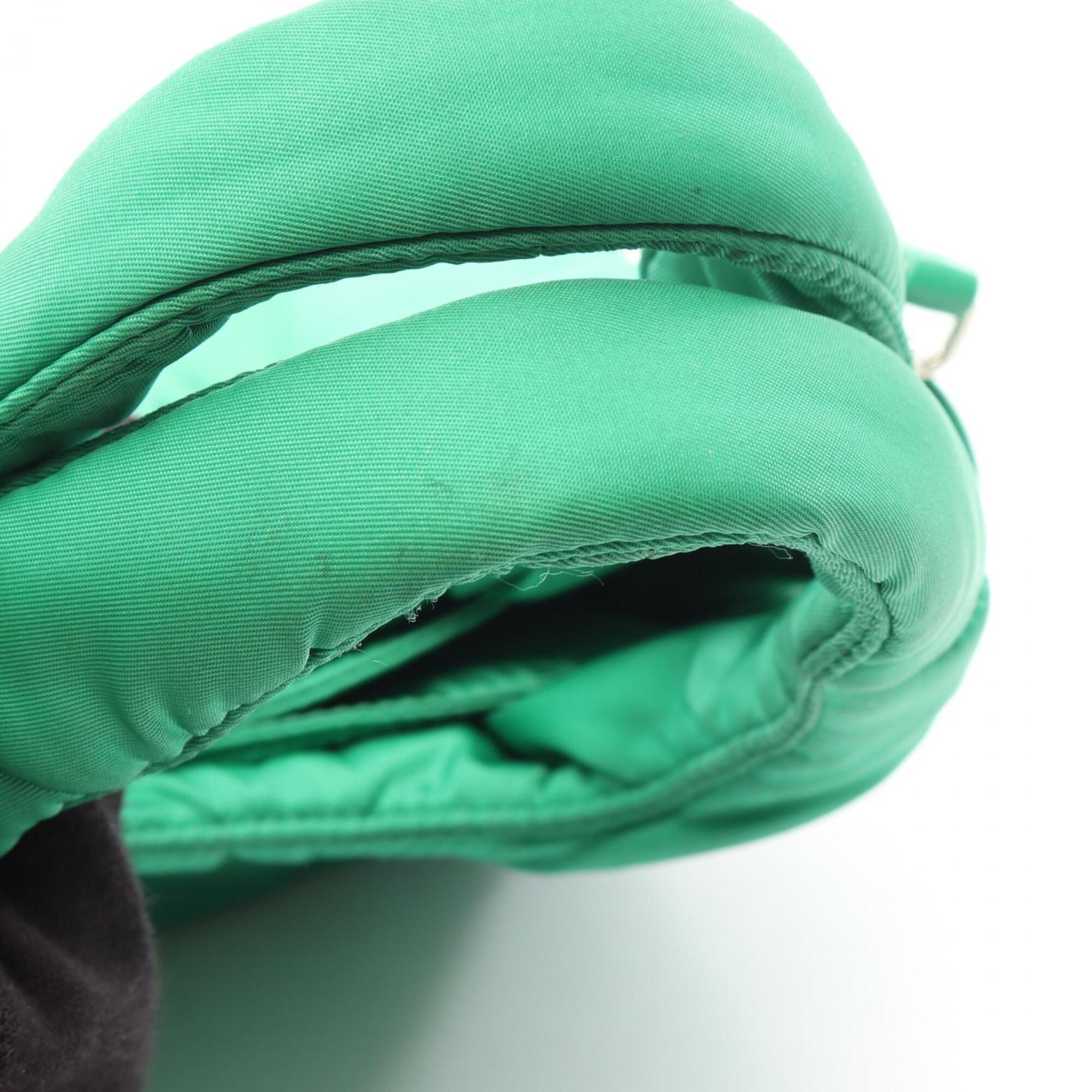 Prada Green Nylon Handbag (Pre-Owned)
