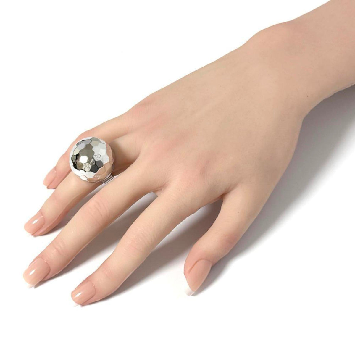 Chanel Silver Band Ring (Pre-Owned)