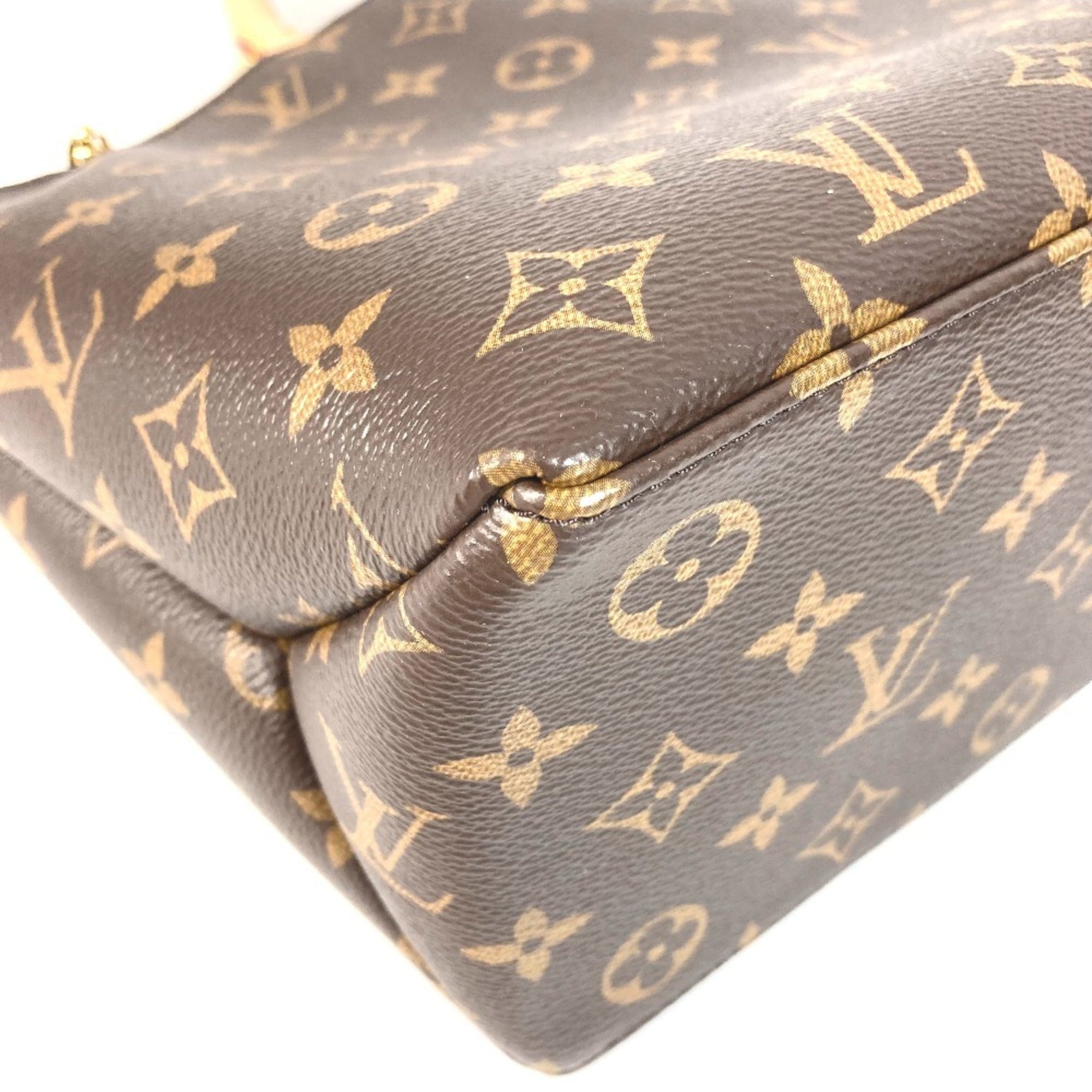 Louis Vuitton Brown Monogram Canvas Handbag Shoulder Bag Tote Bag (Pre-Owned)