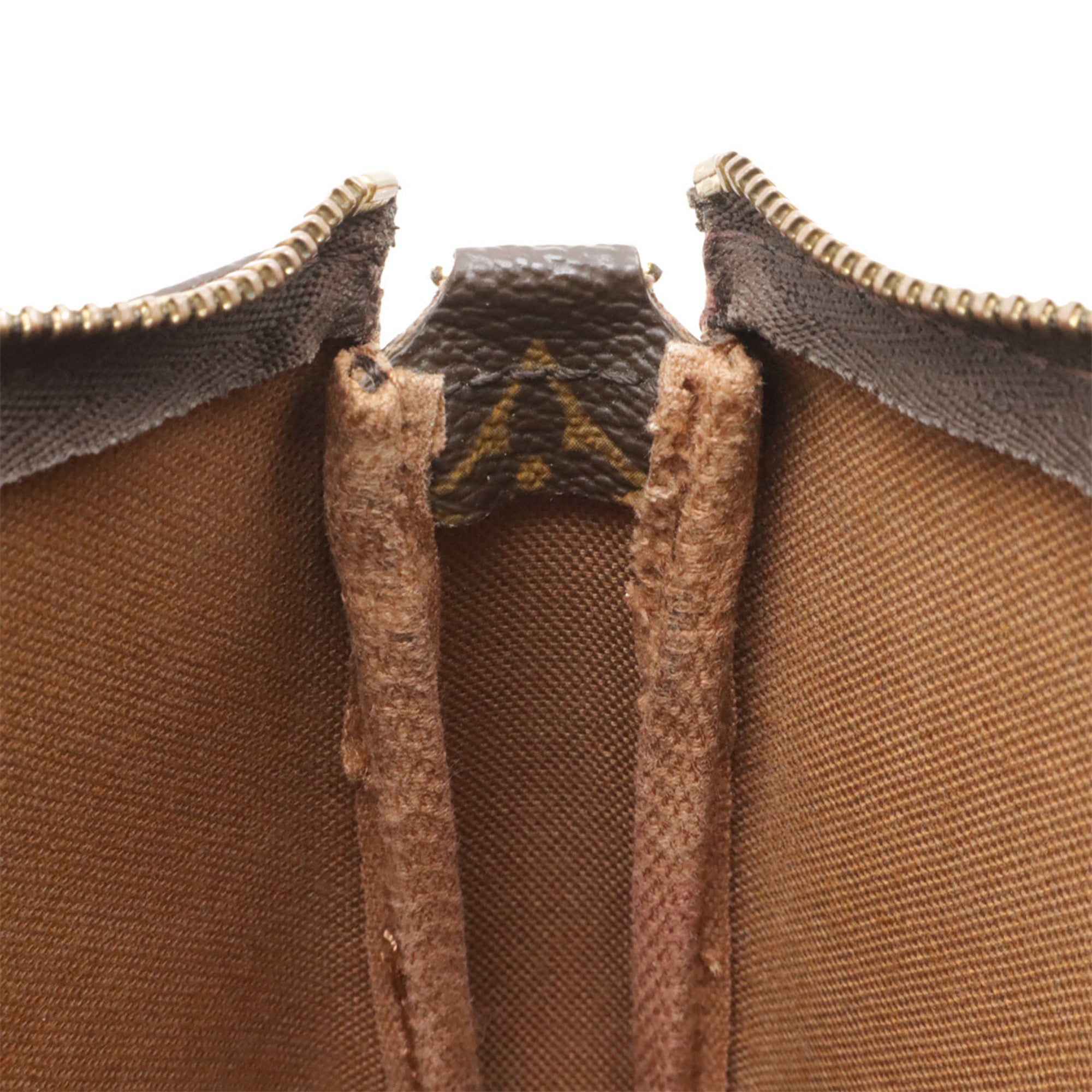 Louis Vuitton Brown Pvc Handbag Pochette Pouch Shoulder Bag (Pre-Owned)