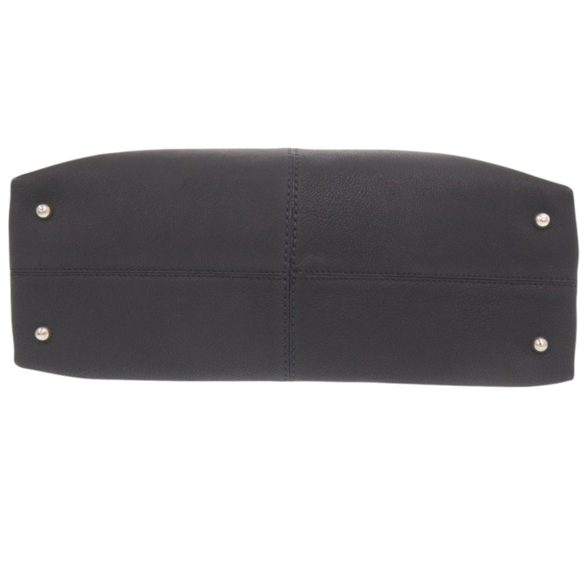 Tod's Navy Leather Handbag Tote Bag (Pre-Owned)