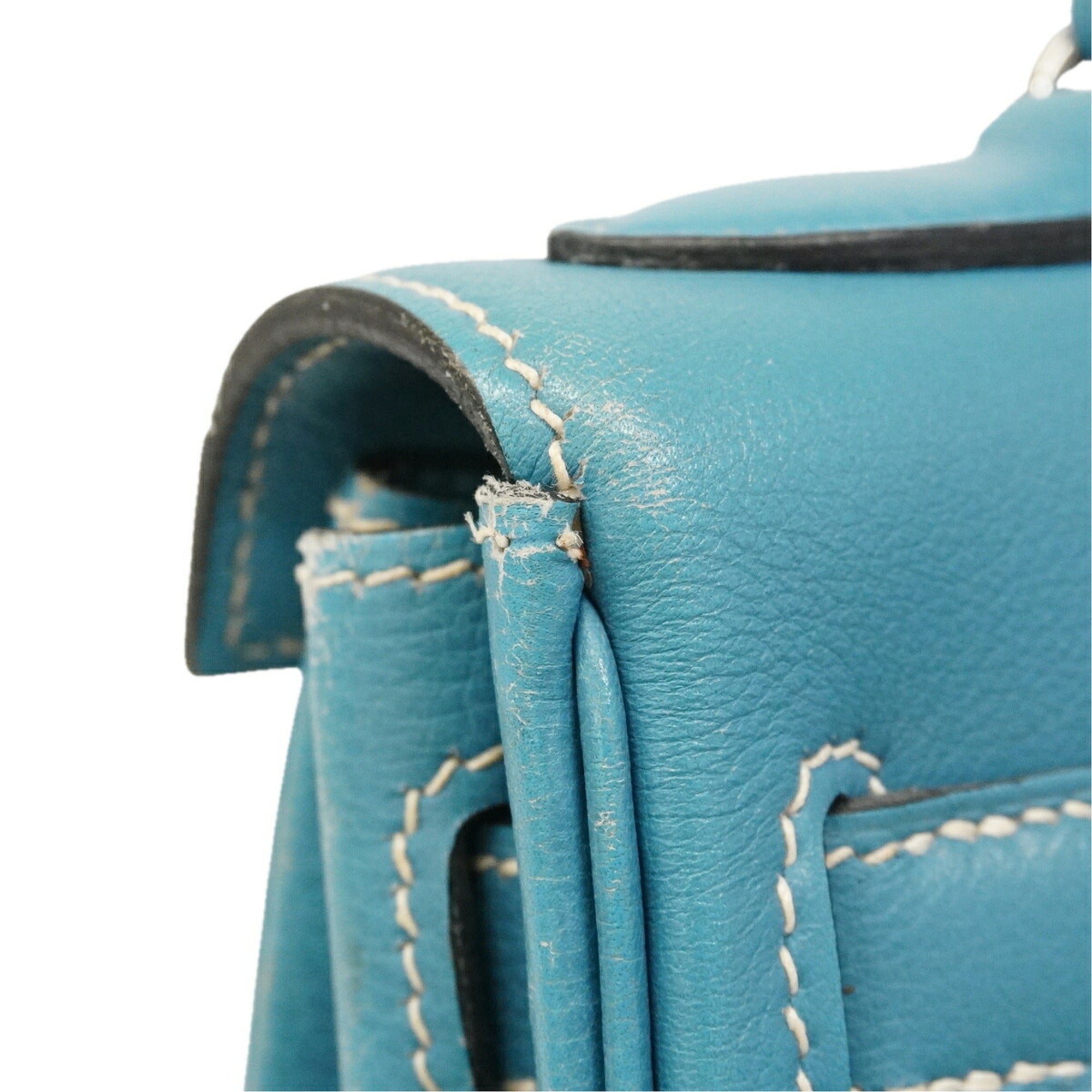 Hermes Blue Jean Ardennes Leather Backpack (Pre-Owned)