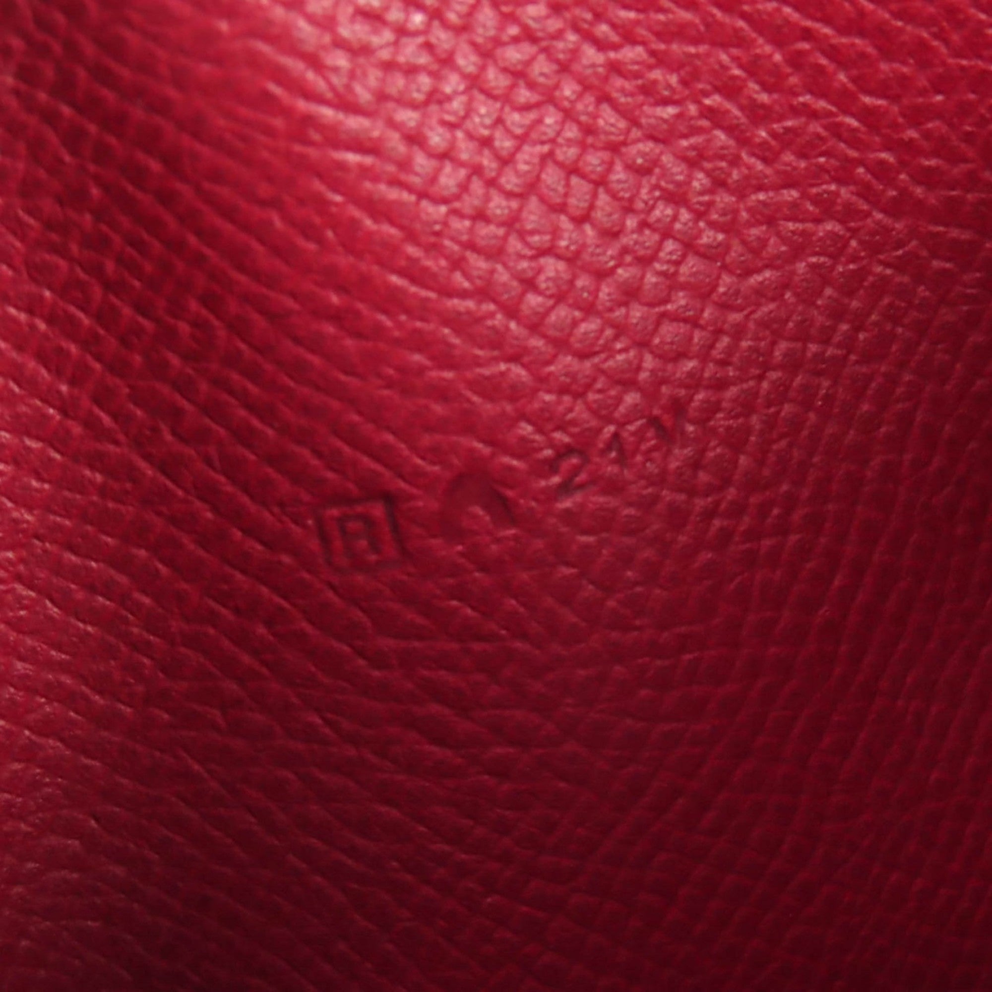 Hermes Ruby Epsom Leather Long Wallet (Bi-Fold) (Pre-Owned)
