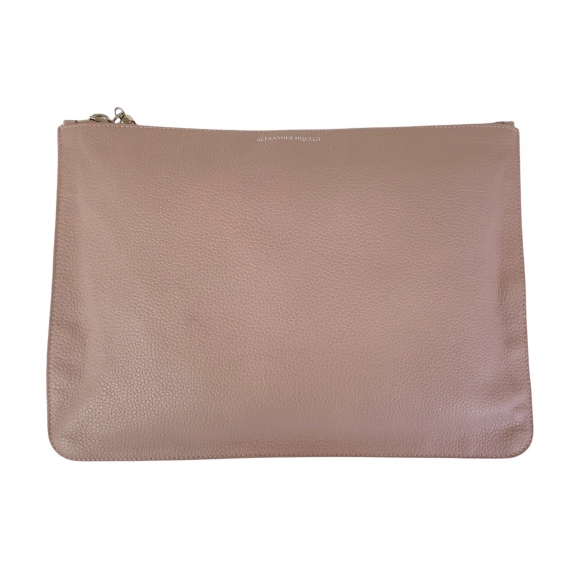 Alexander Mcqueen Pink Leather Clutch Bag (Pre-Owned)