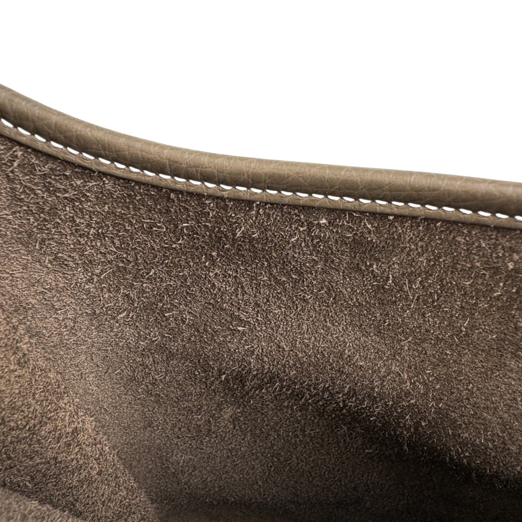 Hermes Etoupe Gray Taurillon Clemence Leather Shoulder Bag (Pre-Owned)