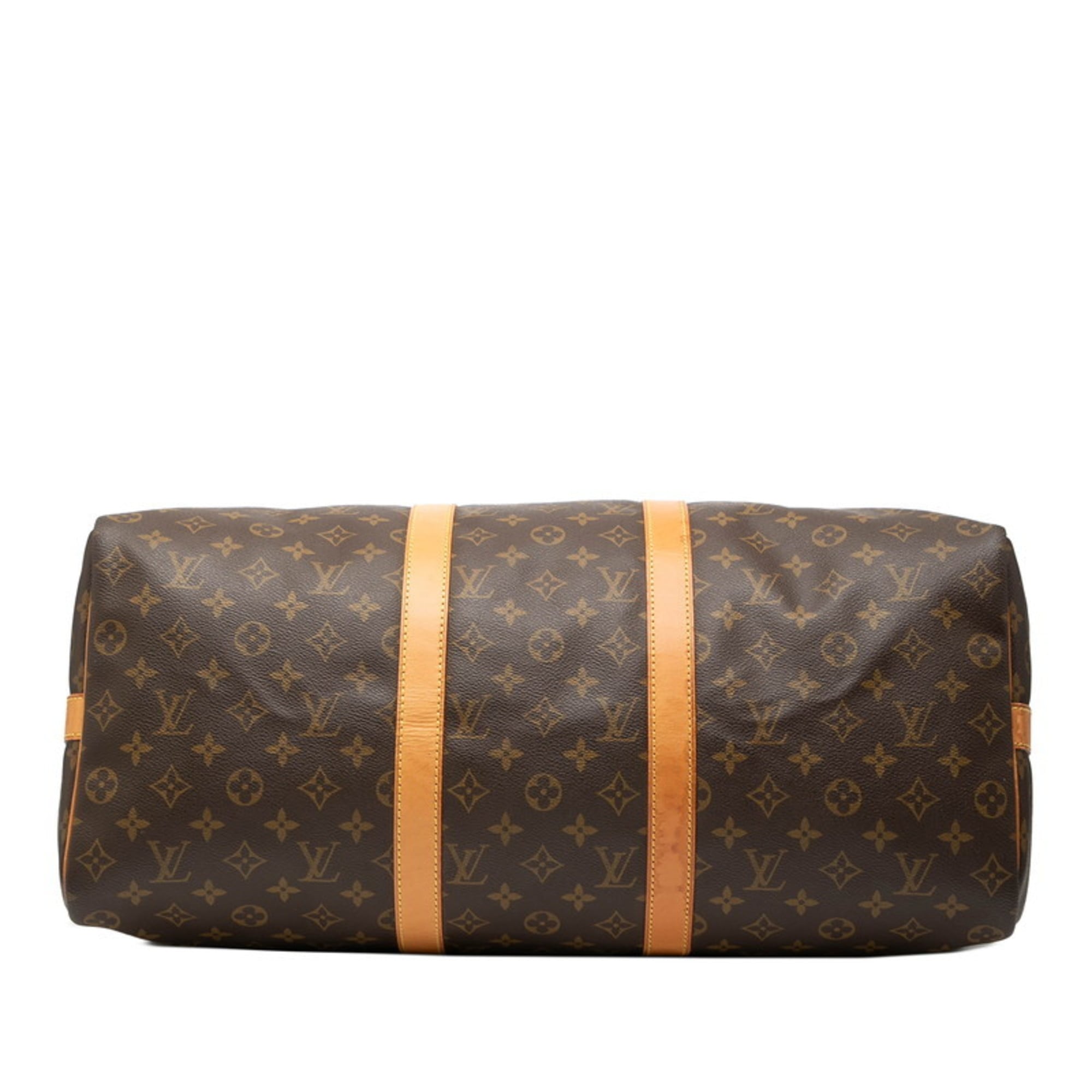 Louis Vuitton Brown Pvc Leather Boston Bag Shoulder Bag (Pre-Owned)