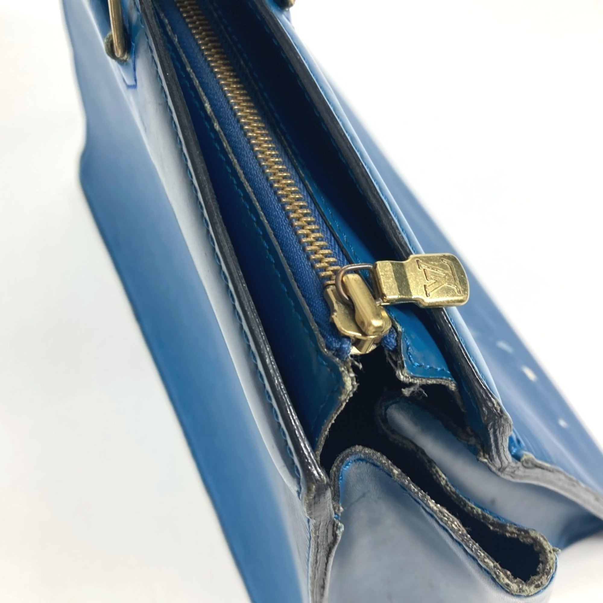 Louis Vuitton Epi Blue Toledo Blue Epi Leather Shoulder Bag Tote Bag (Pre-Owned)