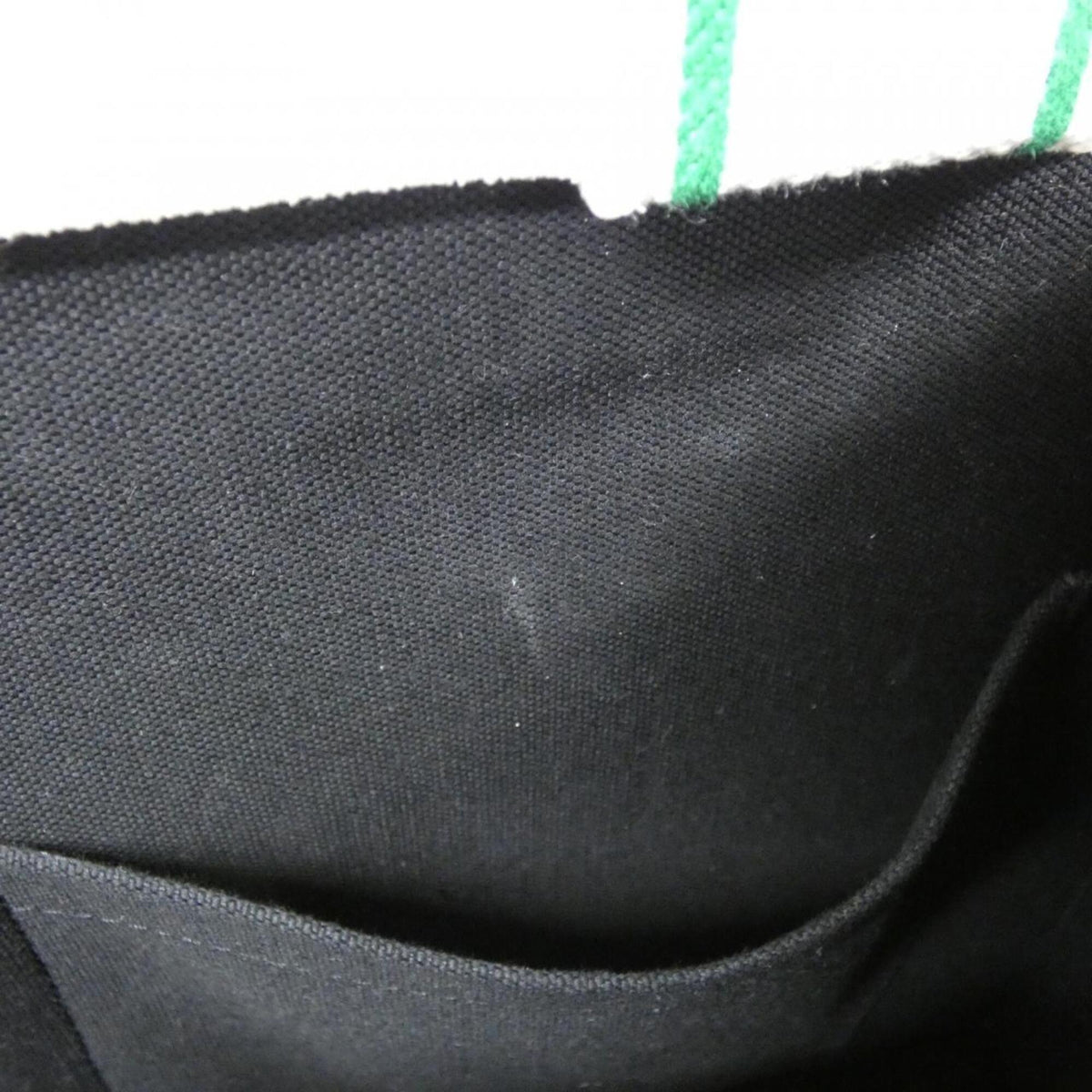 Christian Dior Green White Canvas Handbag (Pre-Owned)