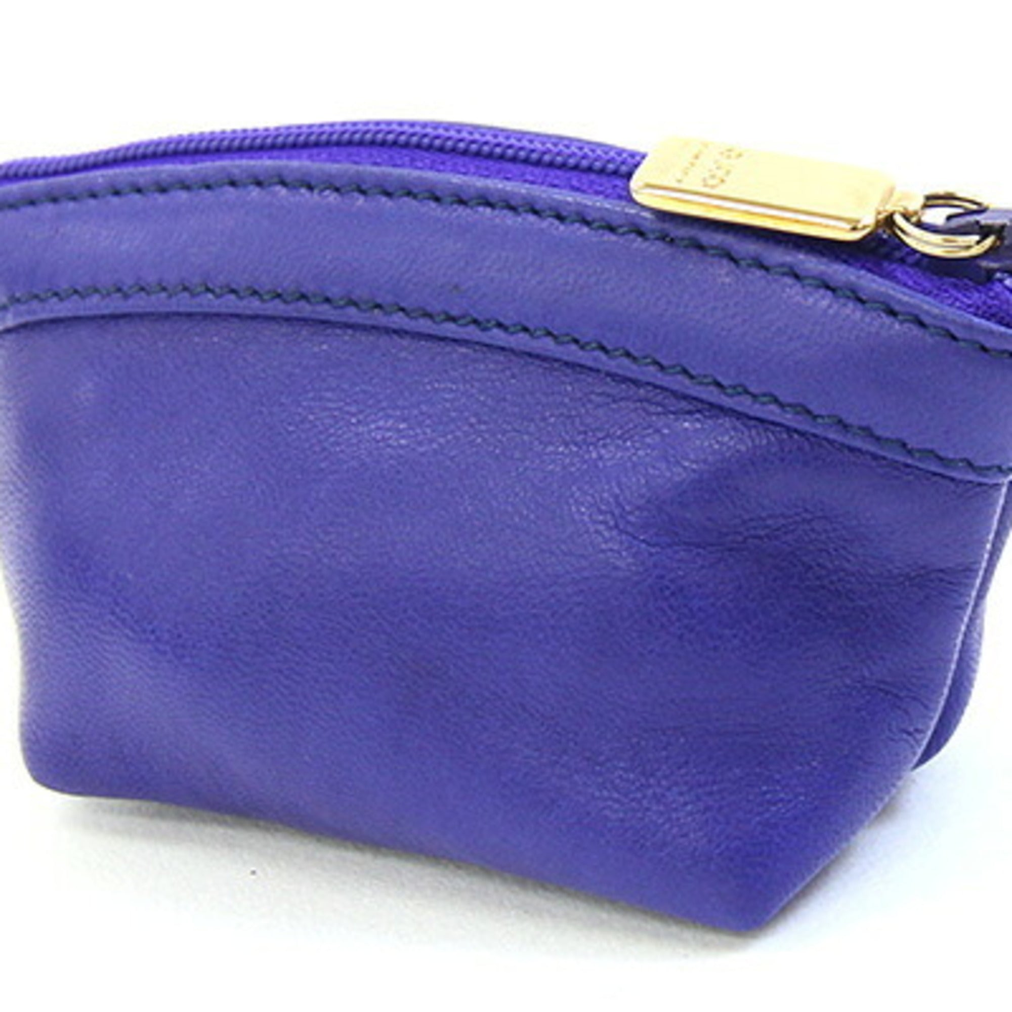 Gucci Blue Leather Coin Purse/Coin Case (Pre-Owned)
