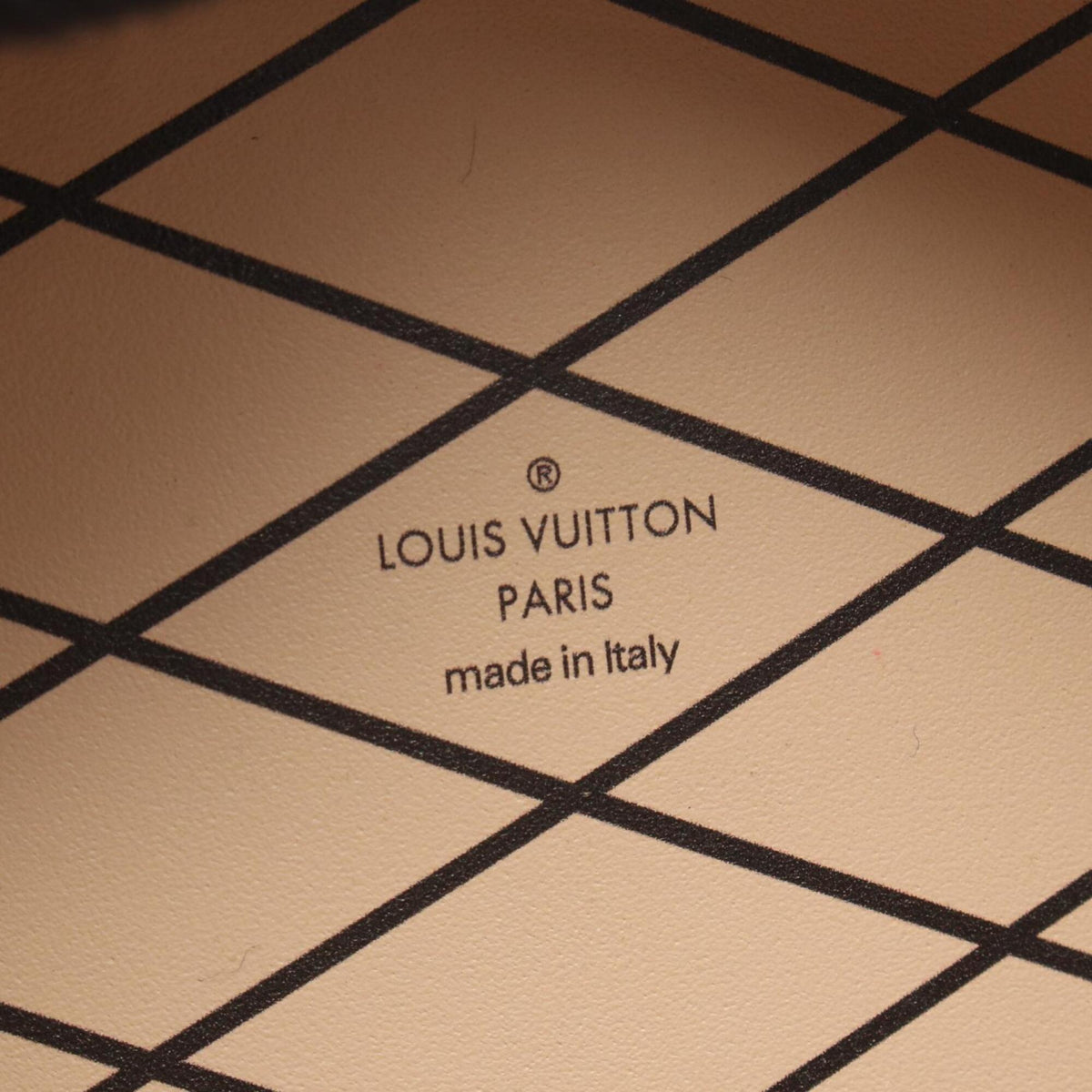 Louis Vuitton Black Brown Coated Canvas Leather Handbag (Pre-Owned)