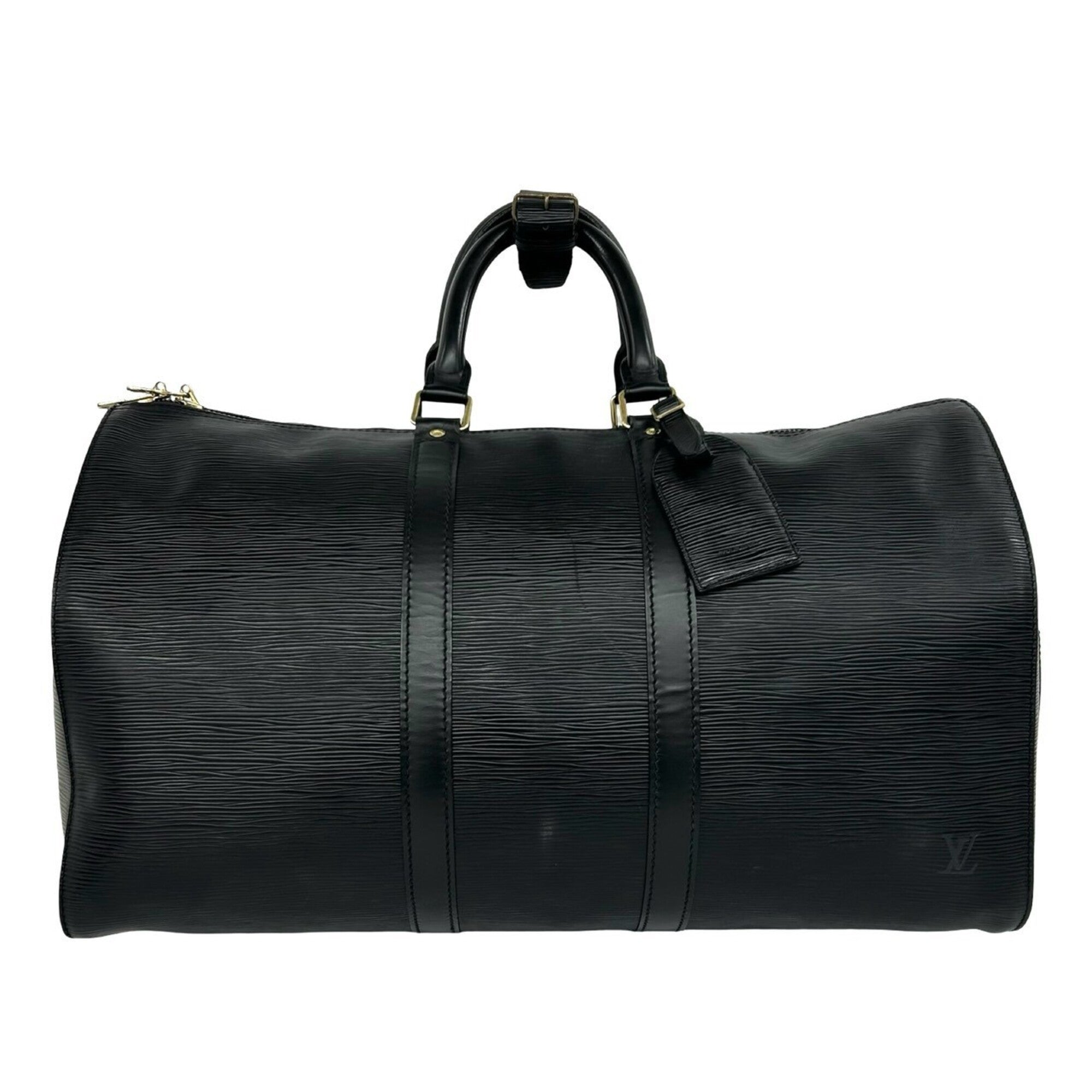 Louis Vuitton Black Leather Boston Bag (Pre-Owned)