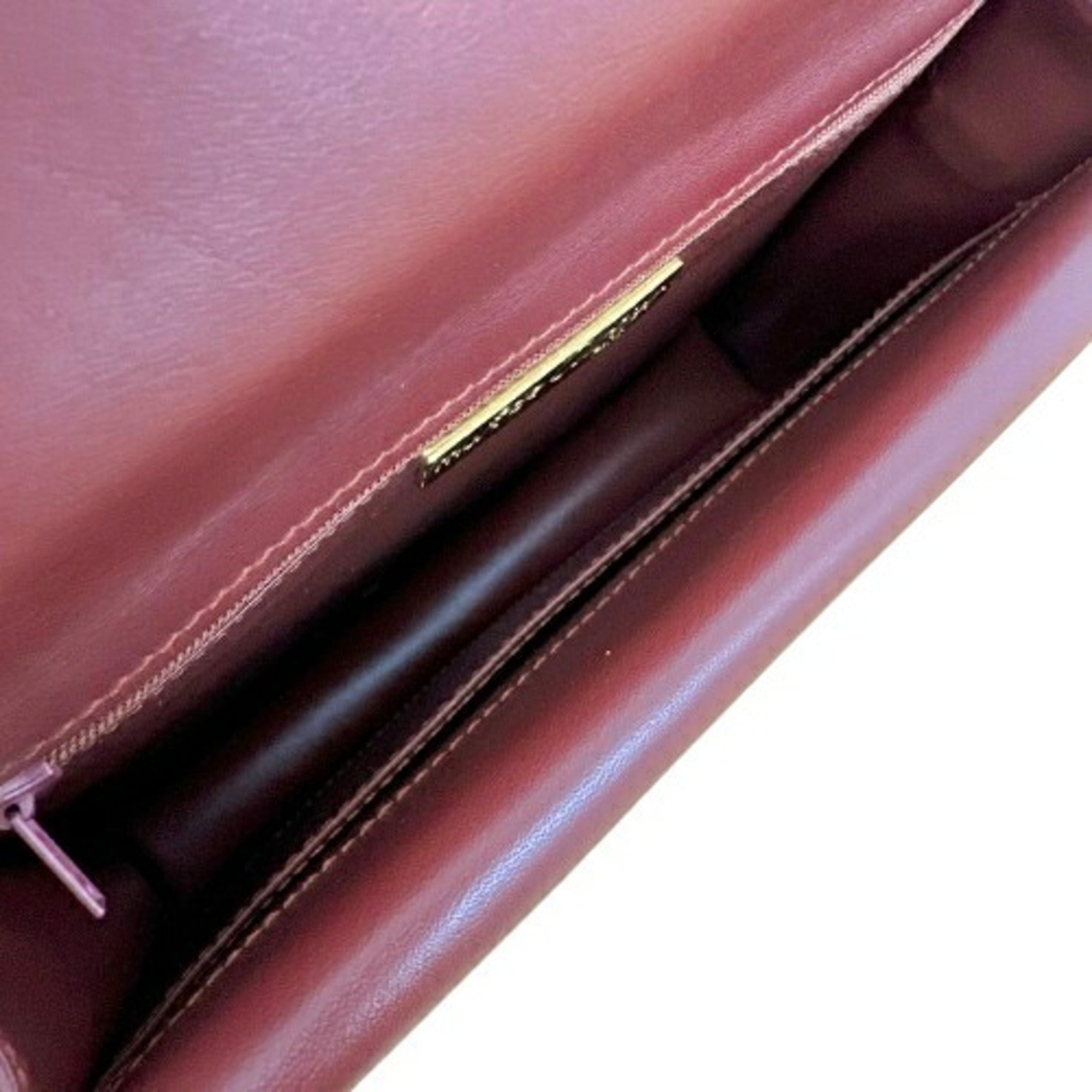 Cartier Must Bordeaux Leather Shoulder Bag (Pre-Owned)