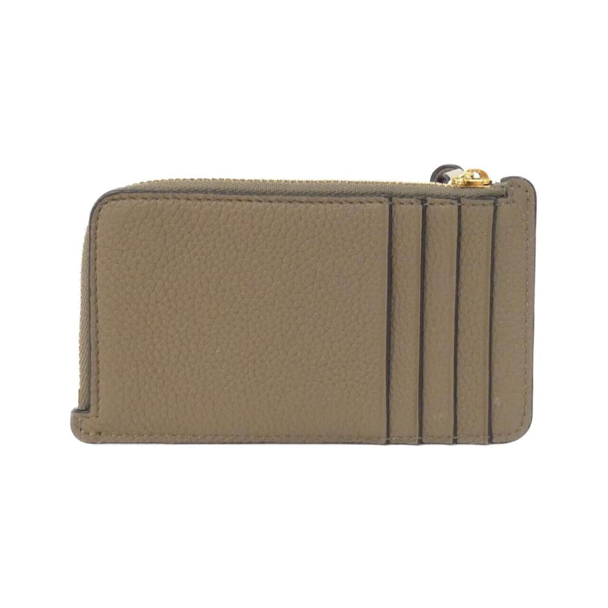 Loewe Gold Beige Leather Coin Purse/Coin Case (Pre-Owned)