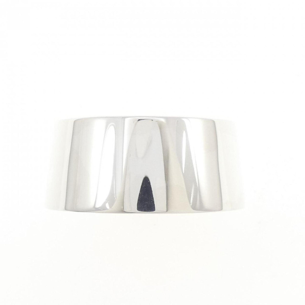 Hermes Silver Silver 925 Band Ring (Pre-Owned)