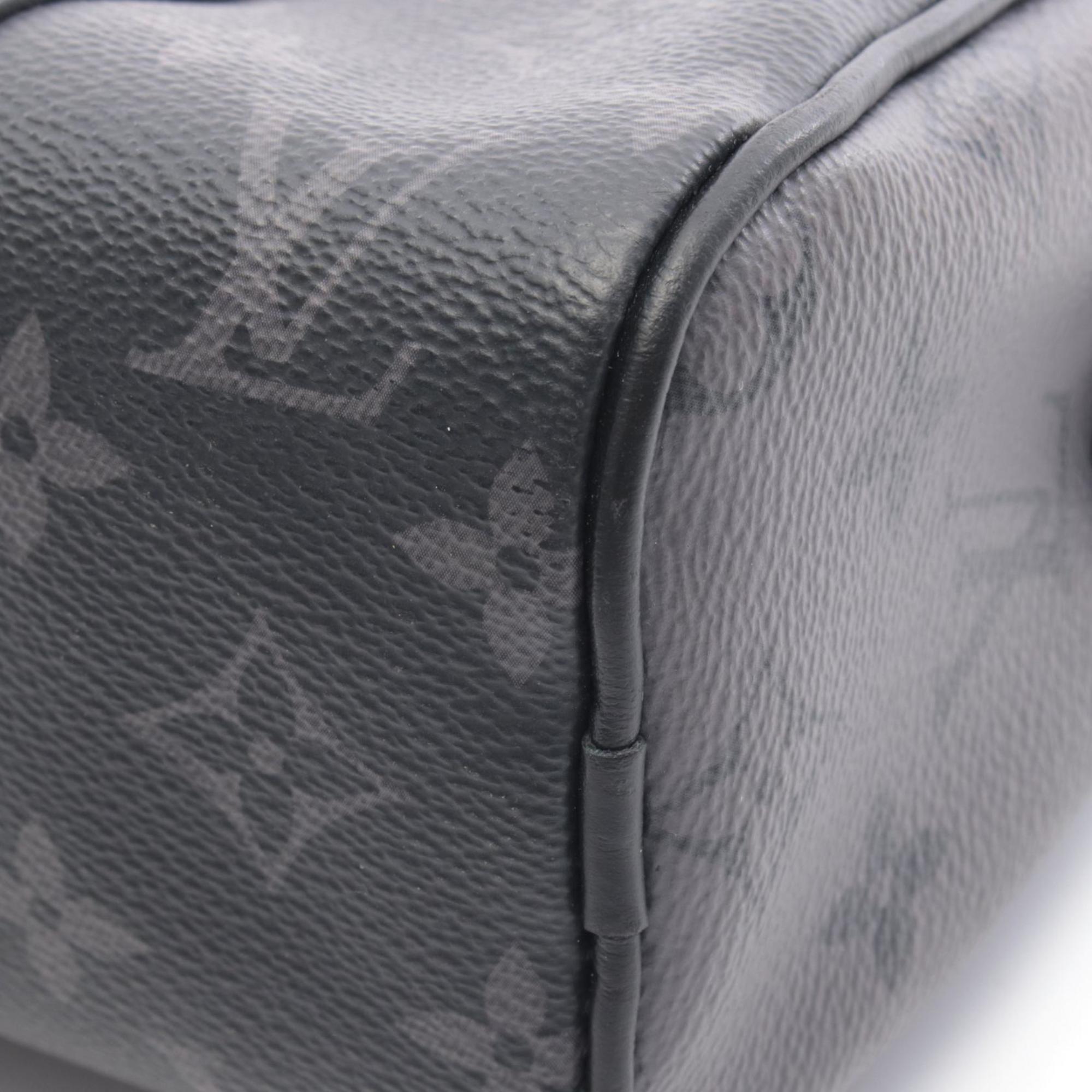 Louis Vuitton Black Coated Canvas Leather Handbag (Pre-Owned)