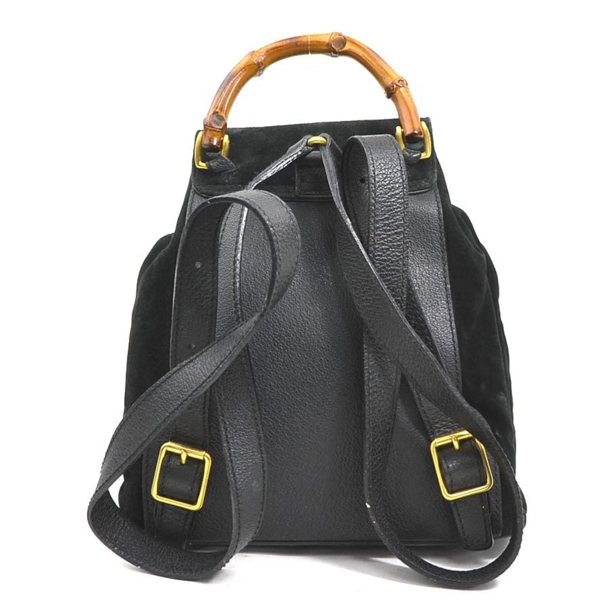 Gucci Black Suede Backpack (Pre-Owned)