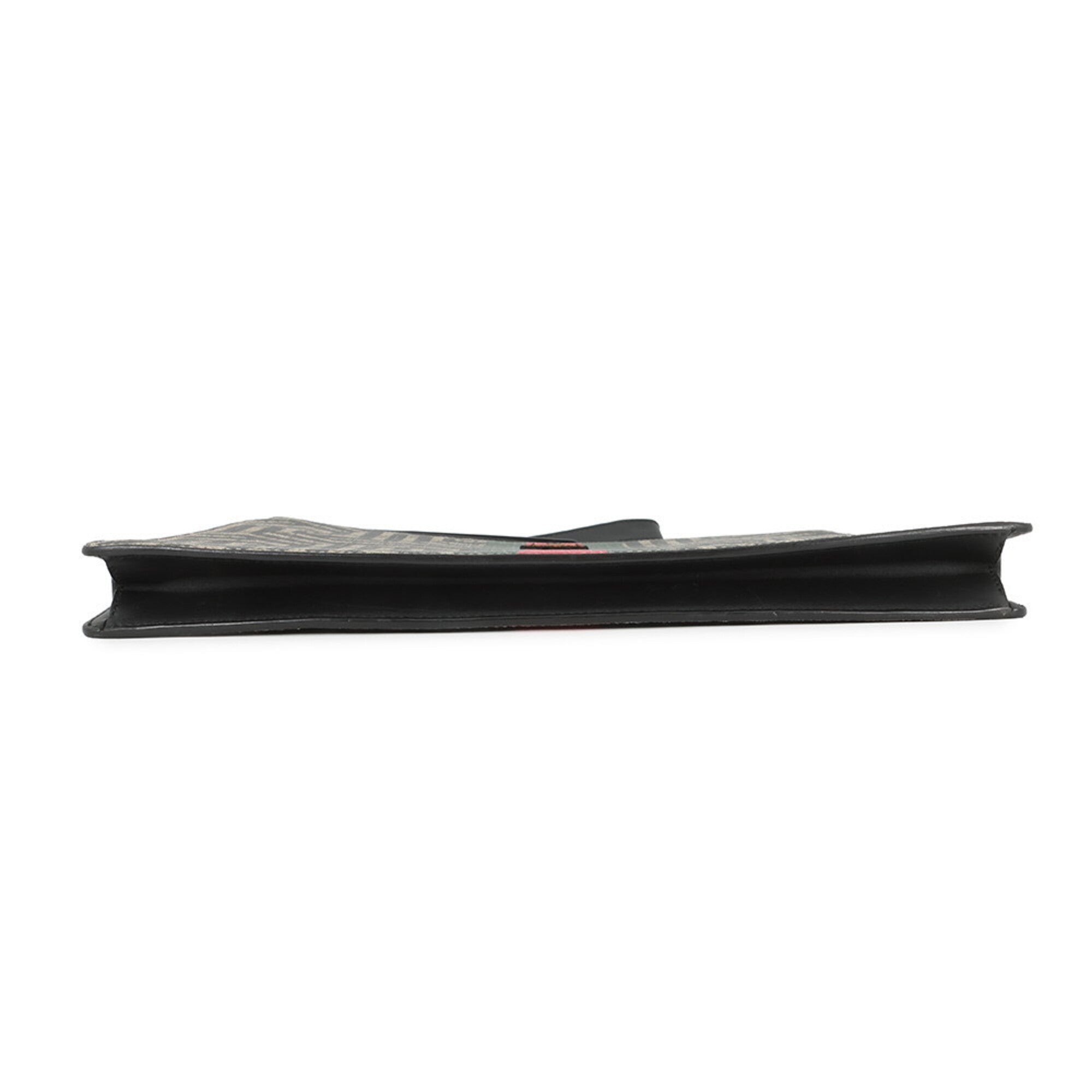 Gucci Black Multi-Color Leather Clutch Bag Handbag Pouch (Pre-Owned)
