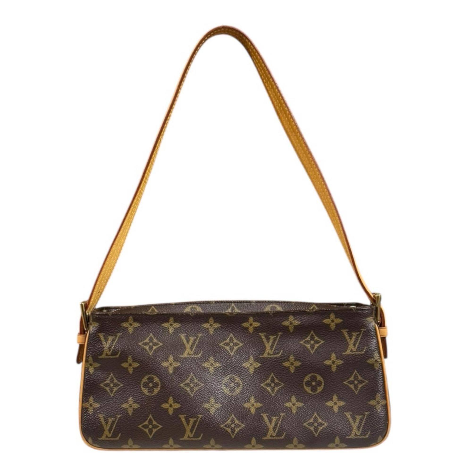 Louis Vuitton Brown Monogram Canvas Shoulder Bag (Pre-Owned)