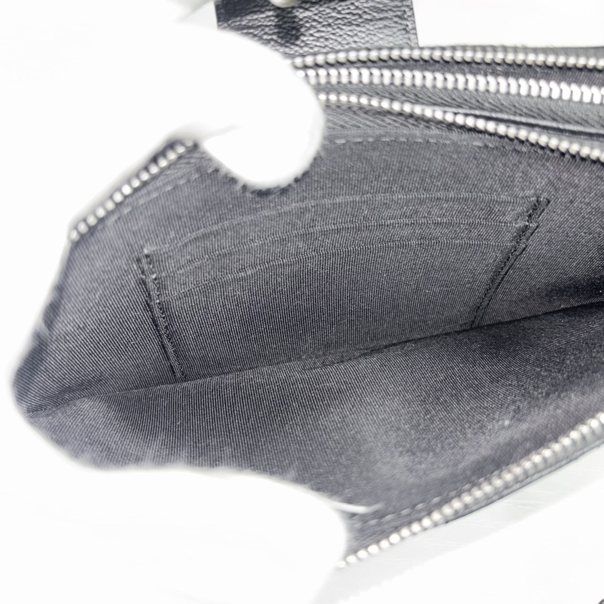 Chanel Matelasse Black Grained Calfskin Chain/Shoulder Wallet (Pre-Owned)