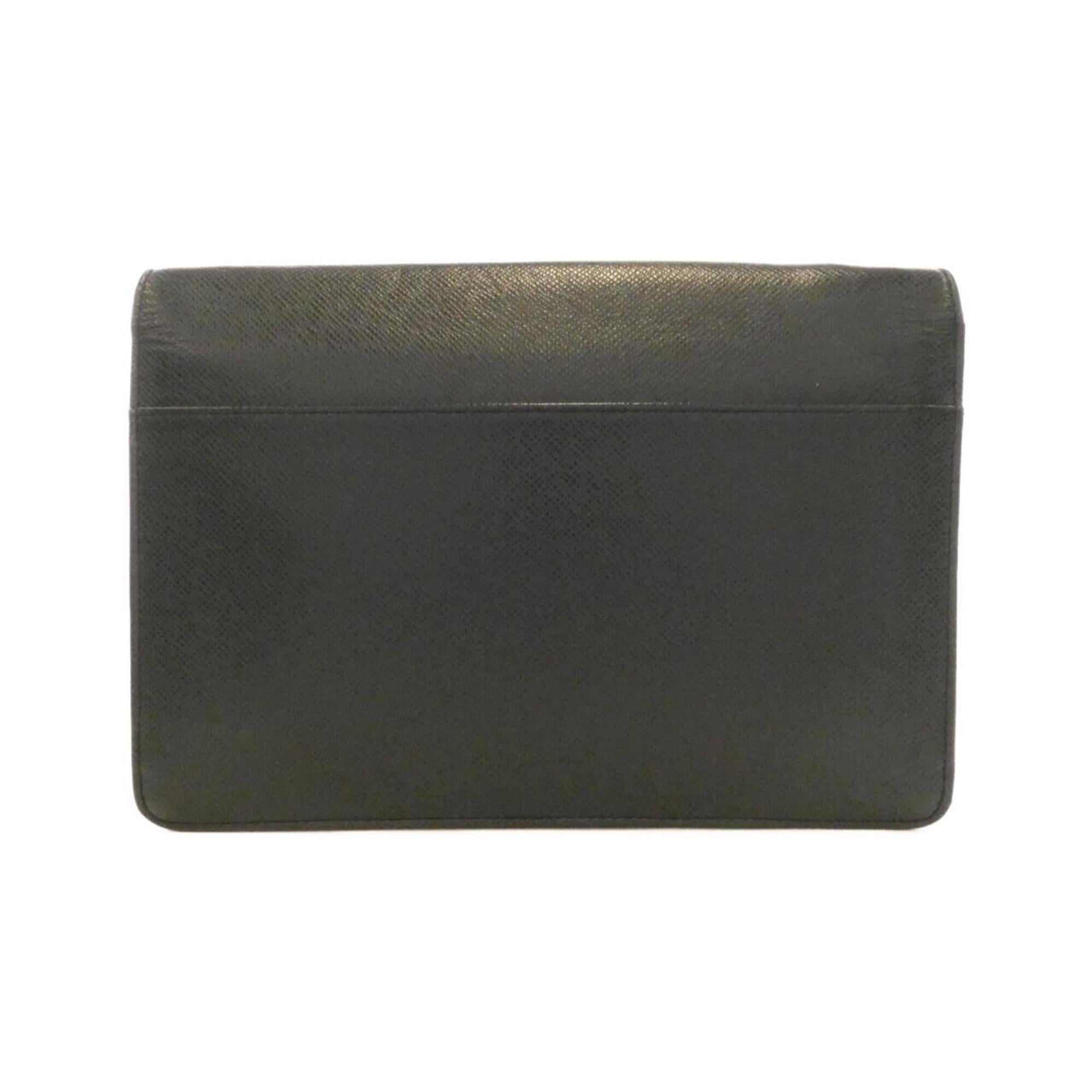Louis Vuitton Taiga Ardoise Taiga Leather Clutch Bag (Pre-Owned)