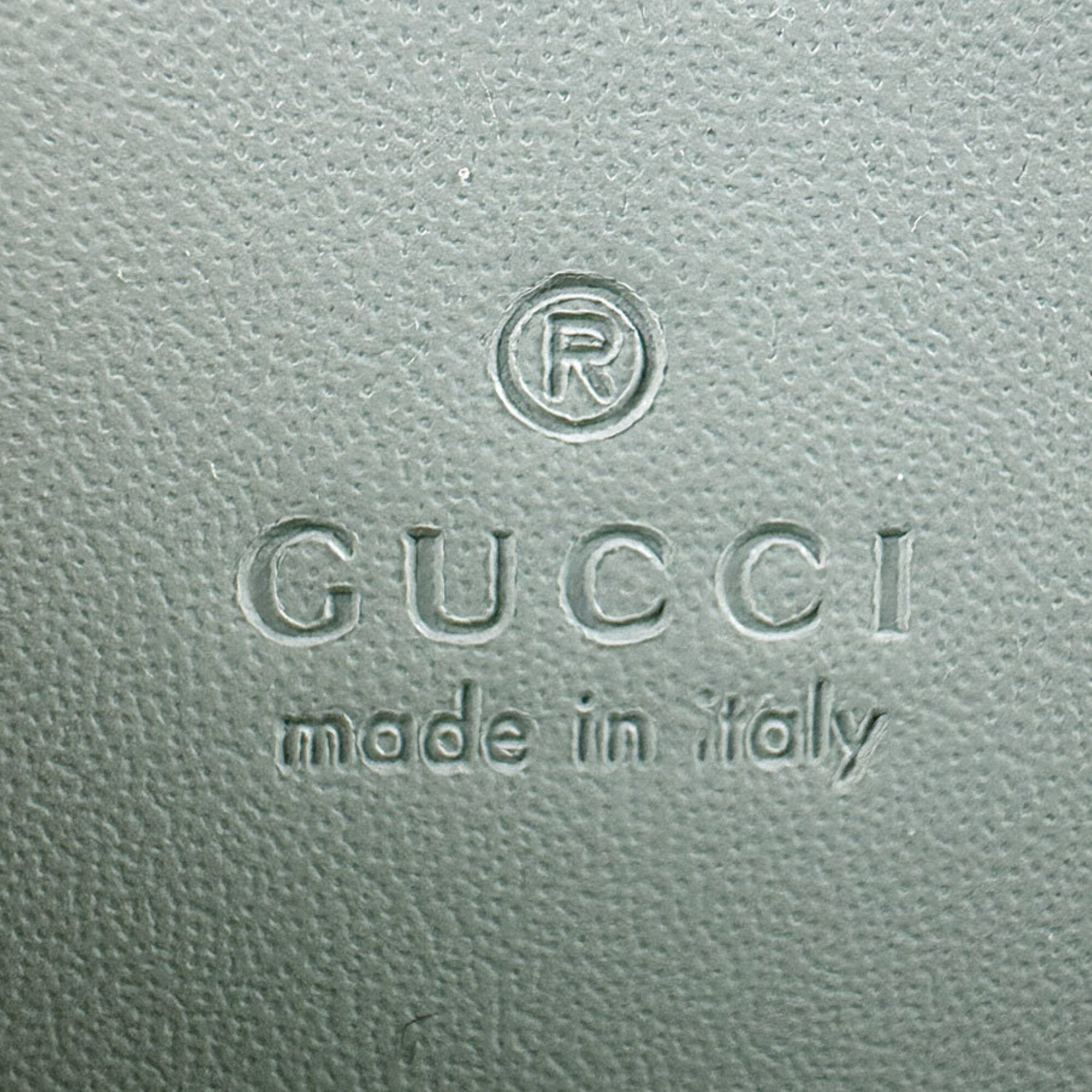 Gucci Light Green Leather Shoulder Bag (Pre-Owned)