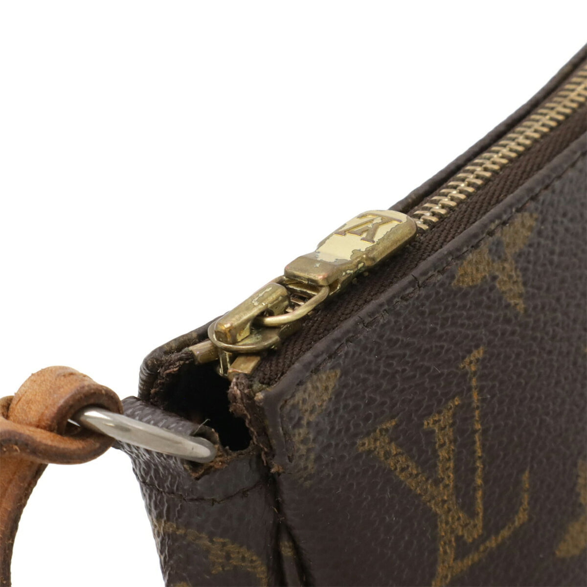 Louis Vuitton Brown Monogram Canvas Pvc Coated Canvas Handbag Pochette Pouch (Pre-Owned)