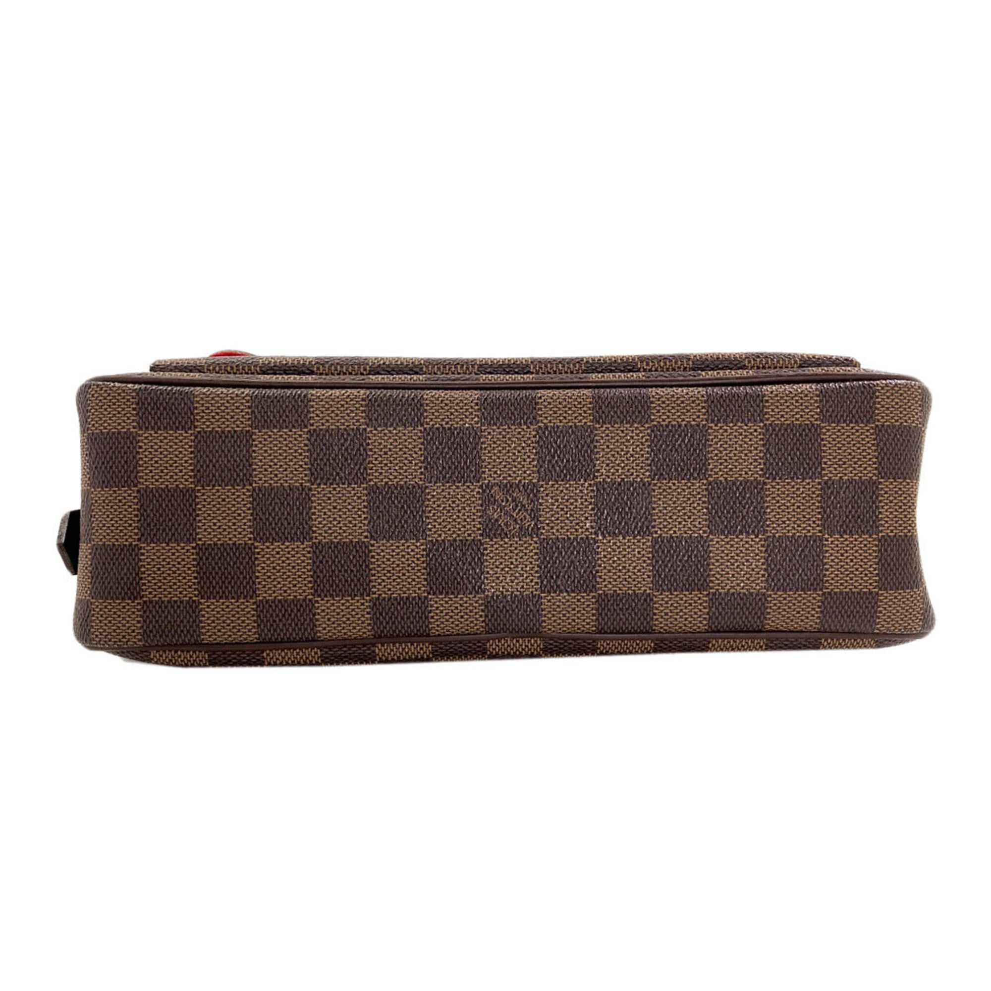 Louis Vuitton Damier Damier Canvas Ebene Damier Canvas Shoulder Bag (Pre-Owned)