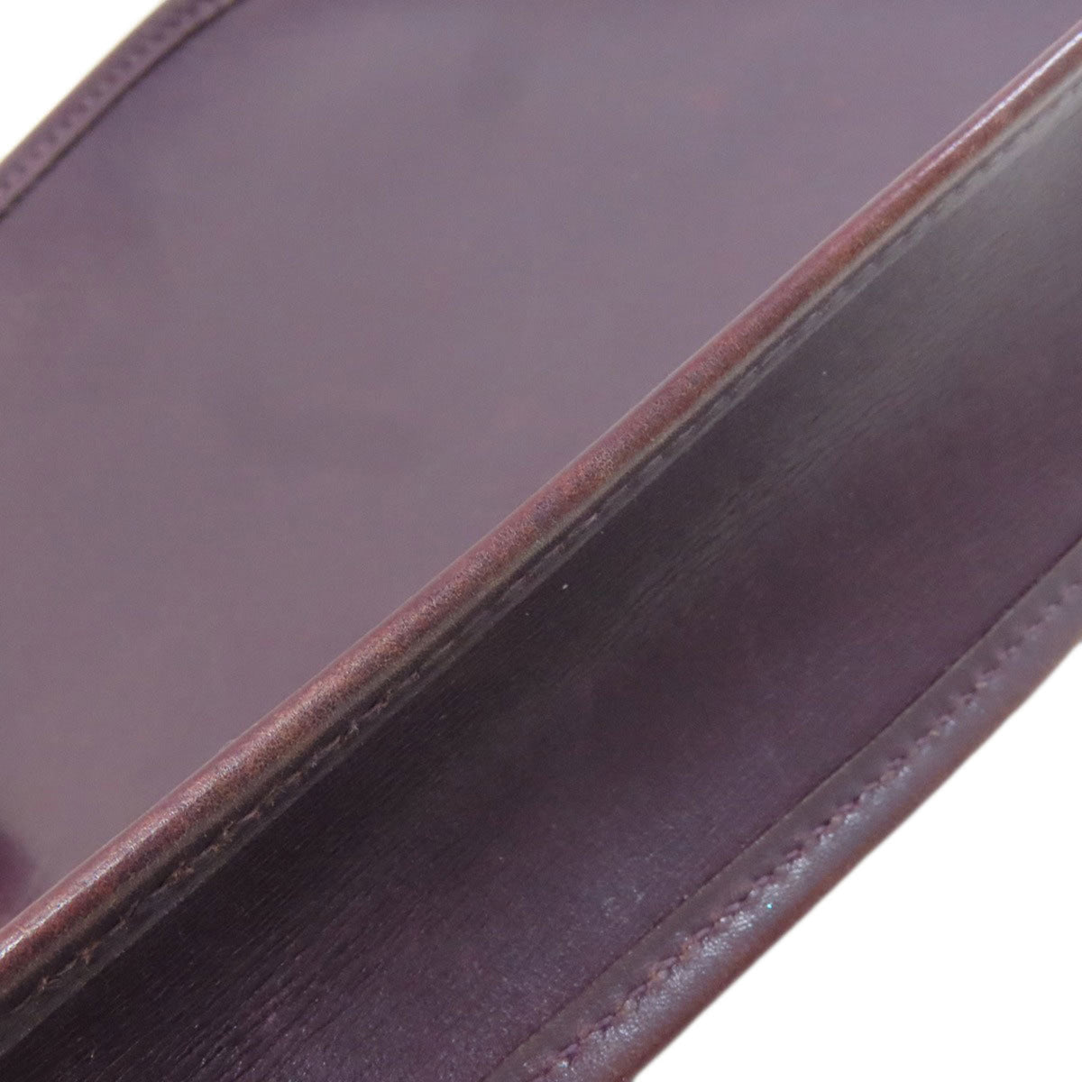 Hermes Evelyne Purple Leather Shoulder Bag (Pre-Owned)
