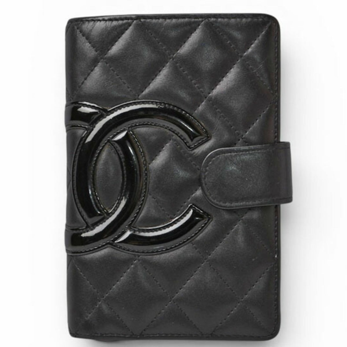 Chanel Black Leather Wallet (Bi-Fold) (Pre-Owned)