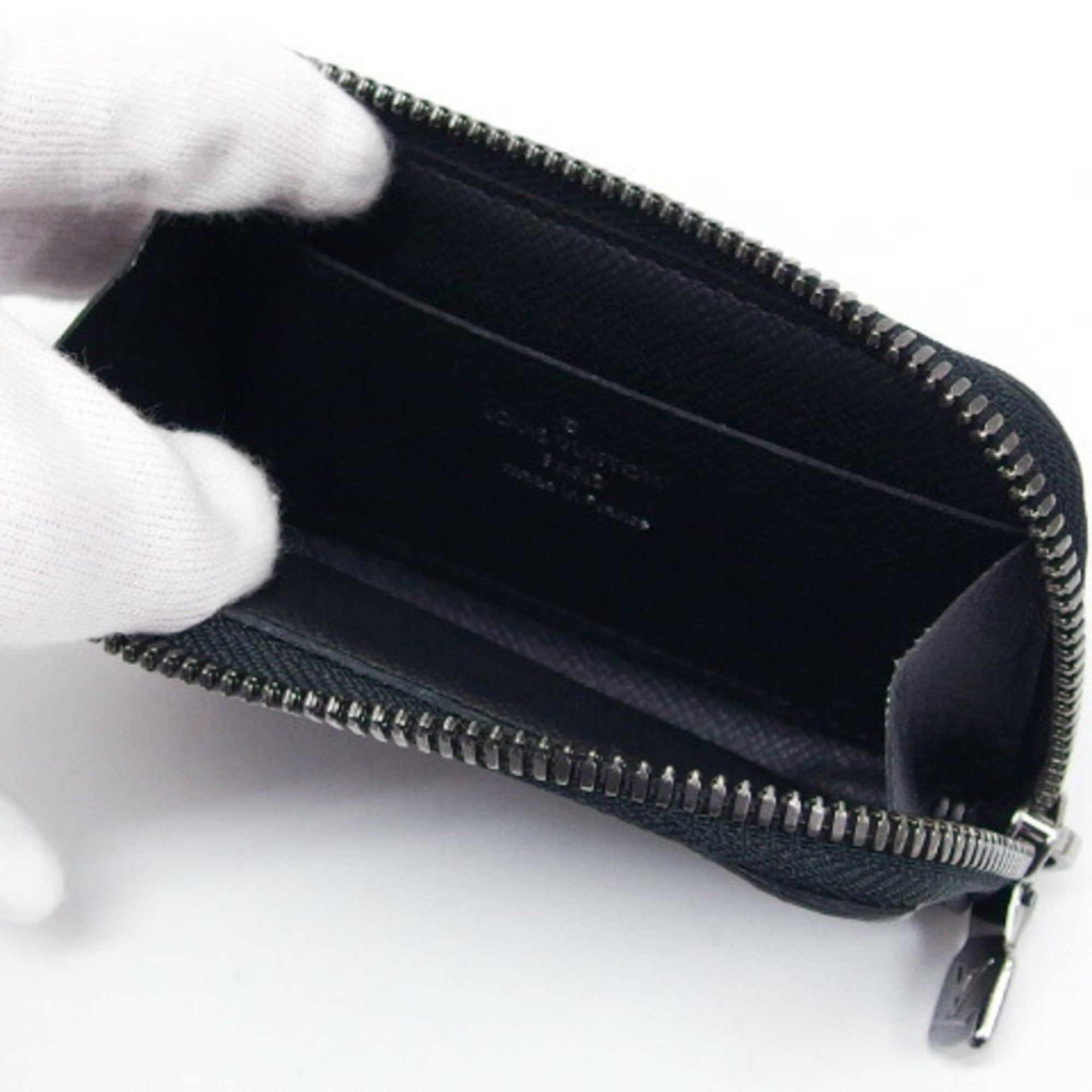 Louis Vuitton Monogram Eclipse Coin Purse/Coin Case (Pre-Owned)