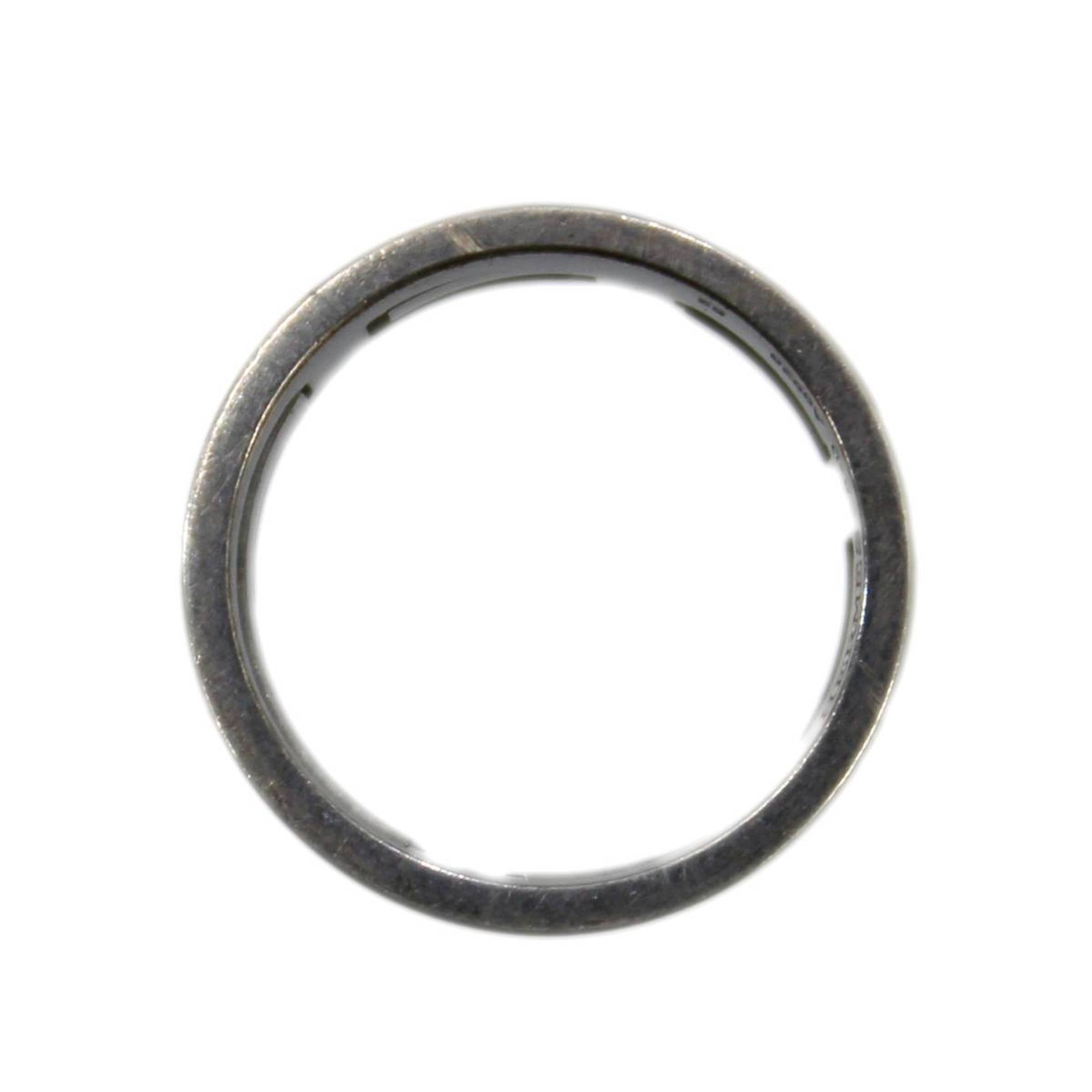 Hermes Move H Silver 925 Band Ring (Pre-Owned)