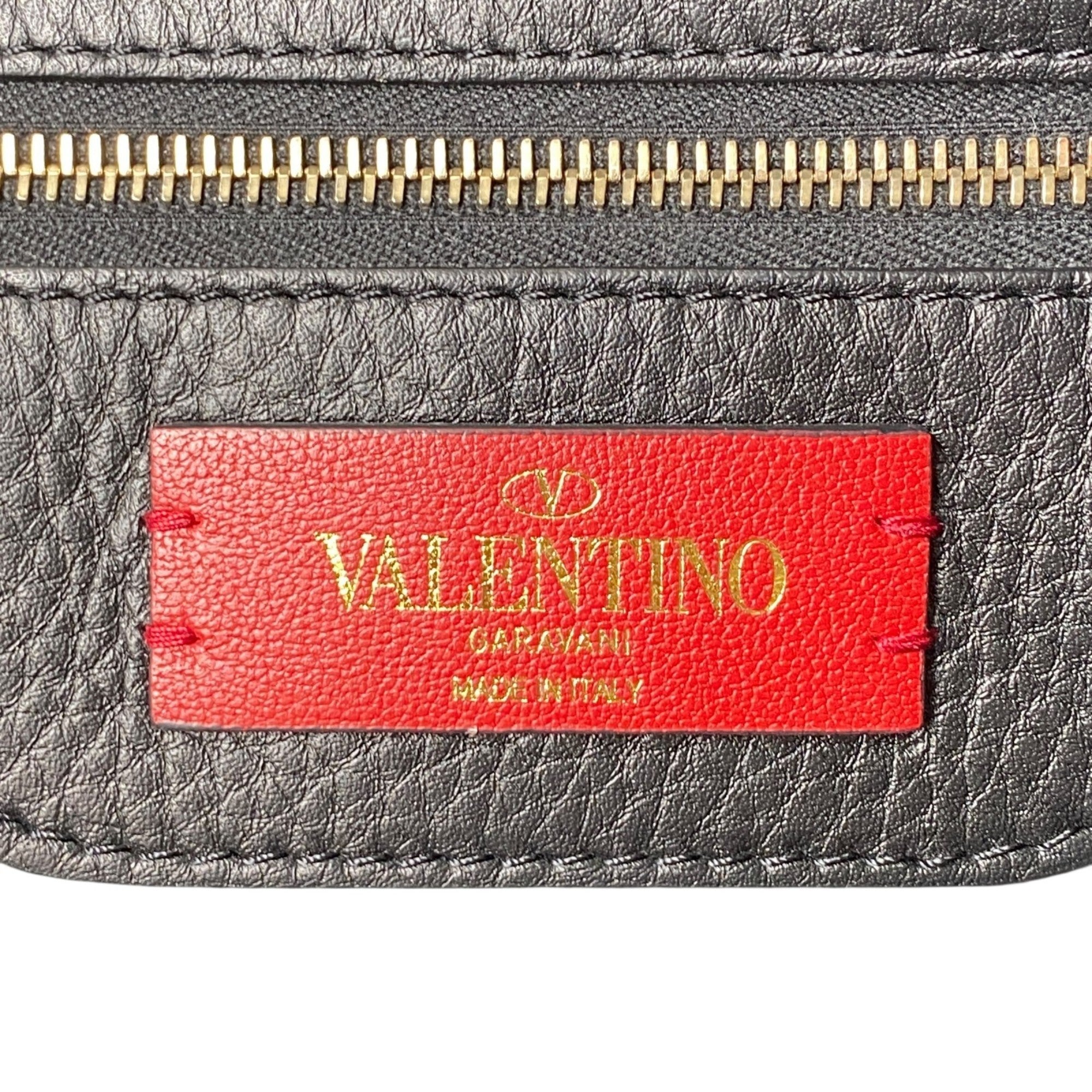 Valentino Black Leather Tote Bag (Pre-Owned)