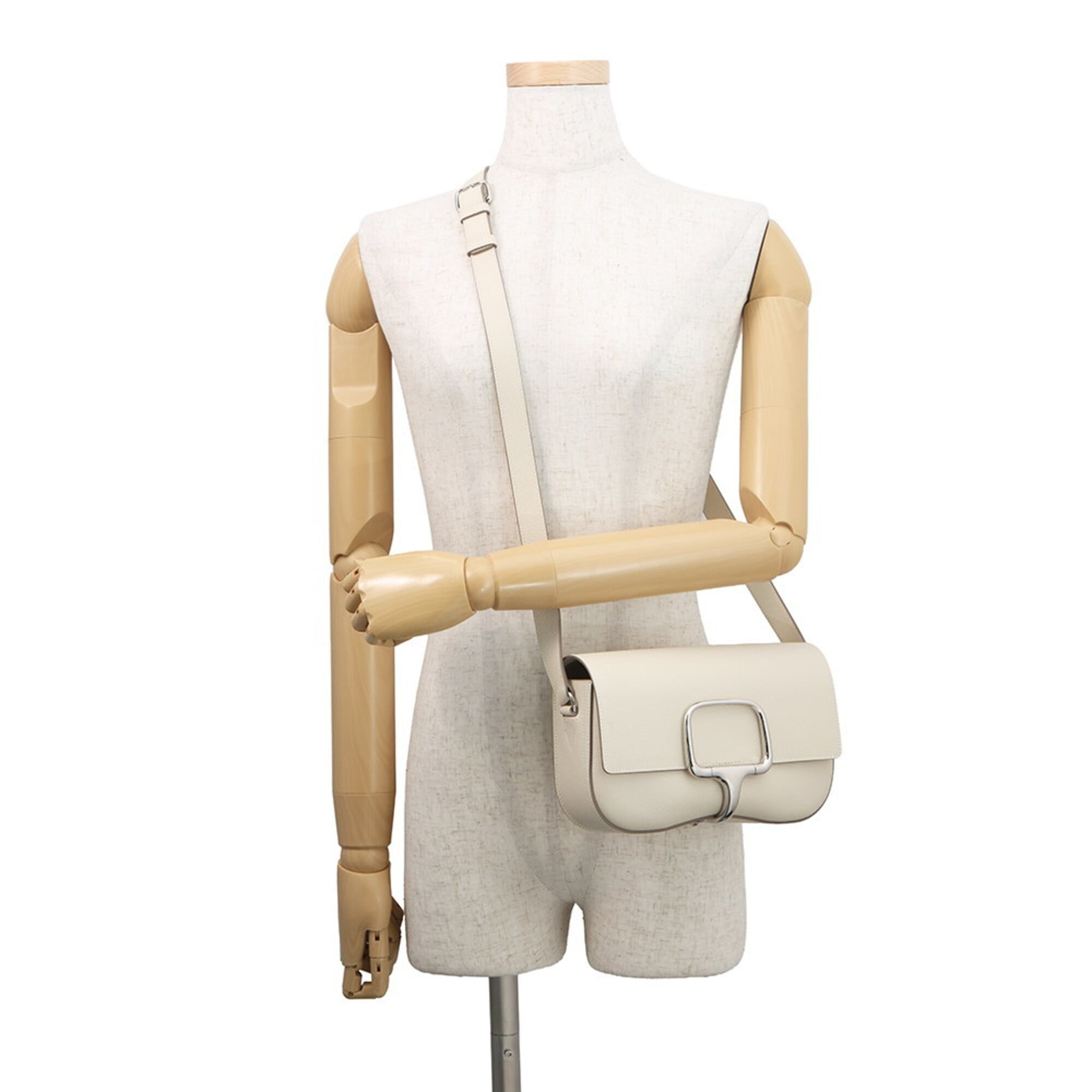 Hermes White Epsom Leather Handbag (Pre-Owned)