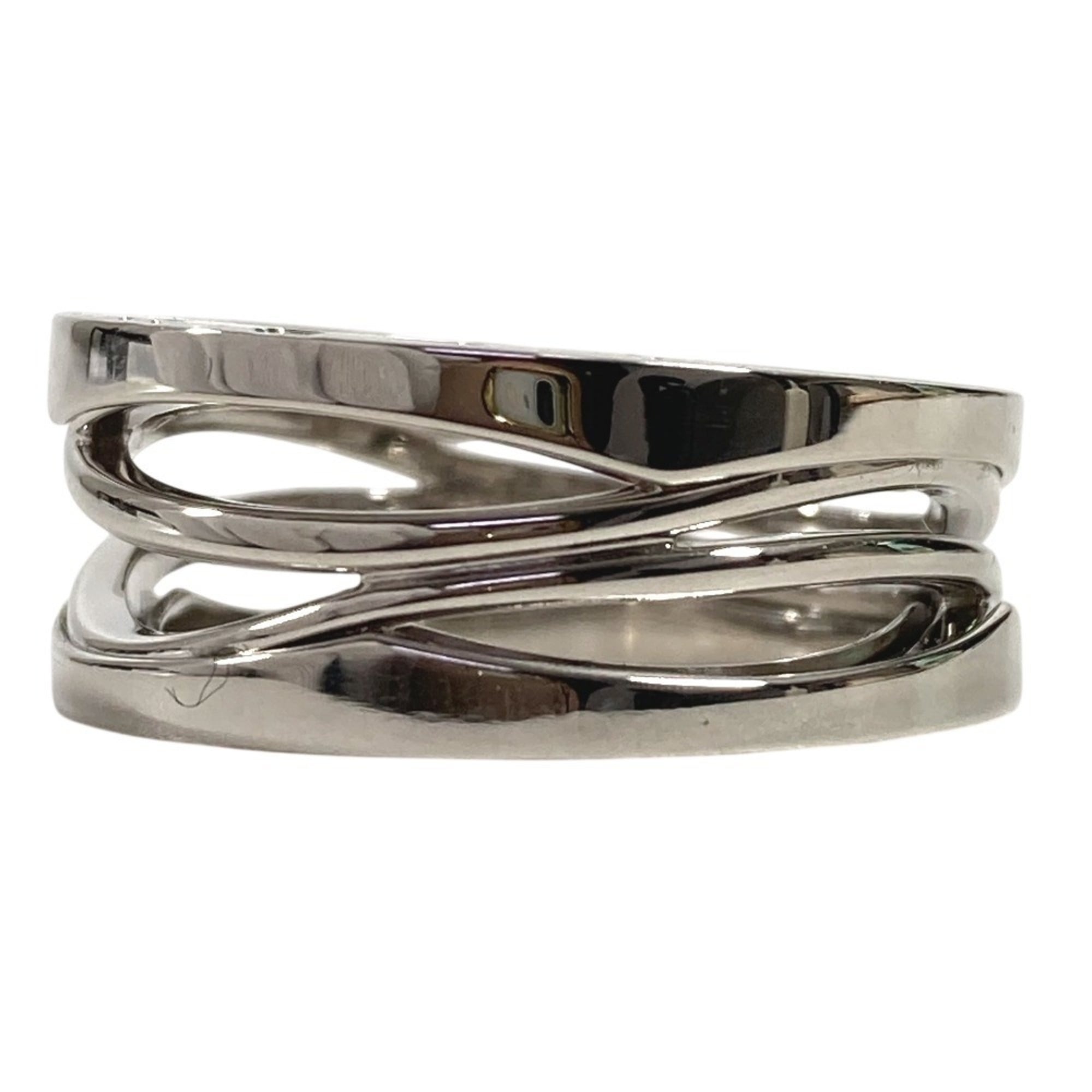 Bvlgari Silver White Gold (18K) Band Ring (Pre-Owned)