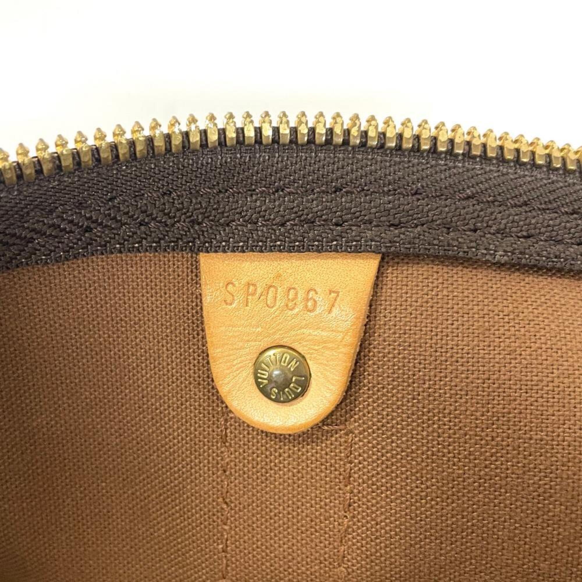 Louis Vuitton Brown Monogram Canvas Boston Bag (Pre-Owned)