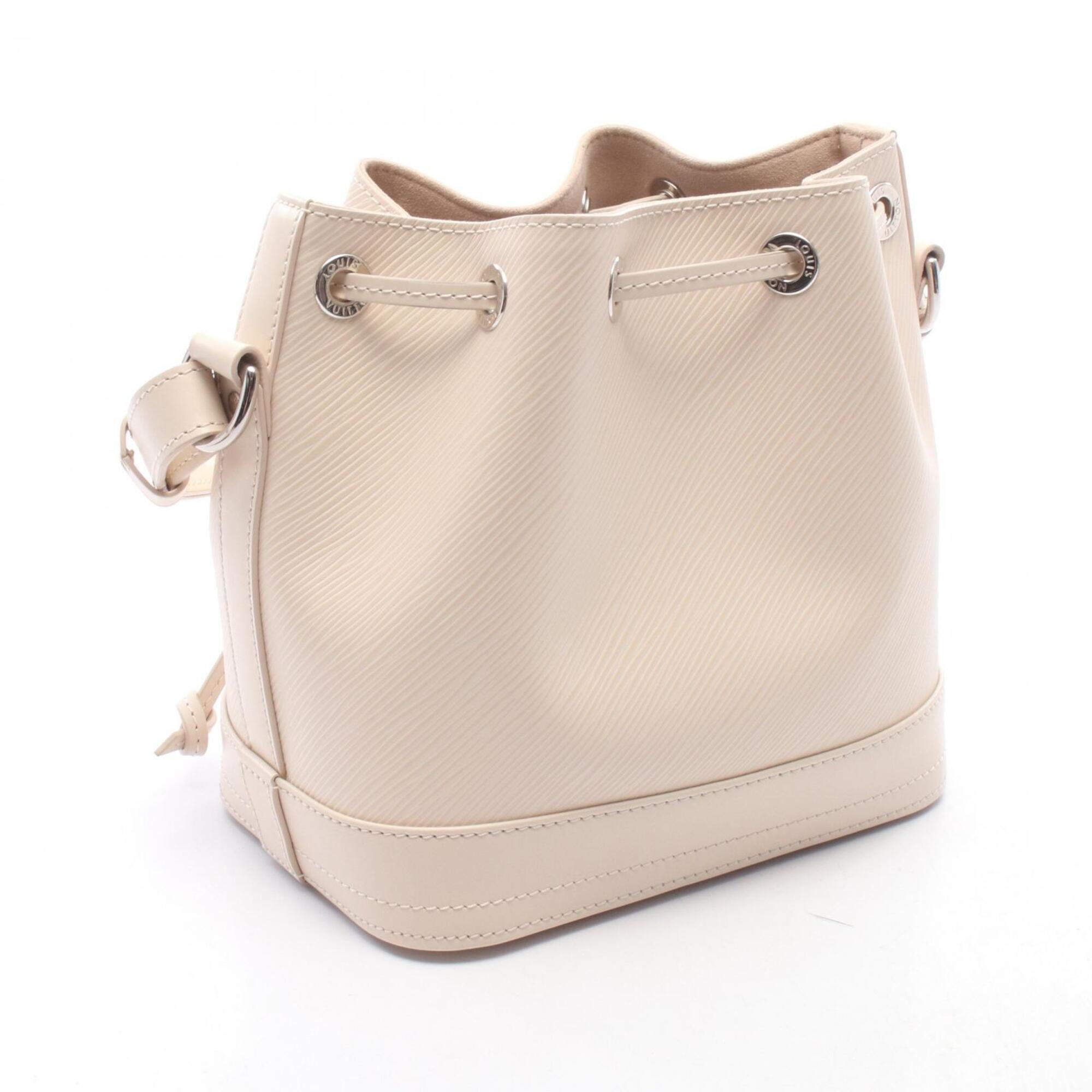 Louis Vuitton White Leather Handbag Pouch Shoulder Bag (Pre-Owned)