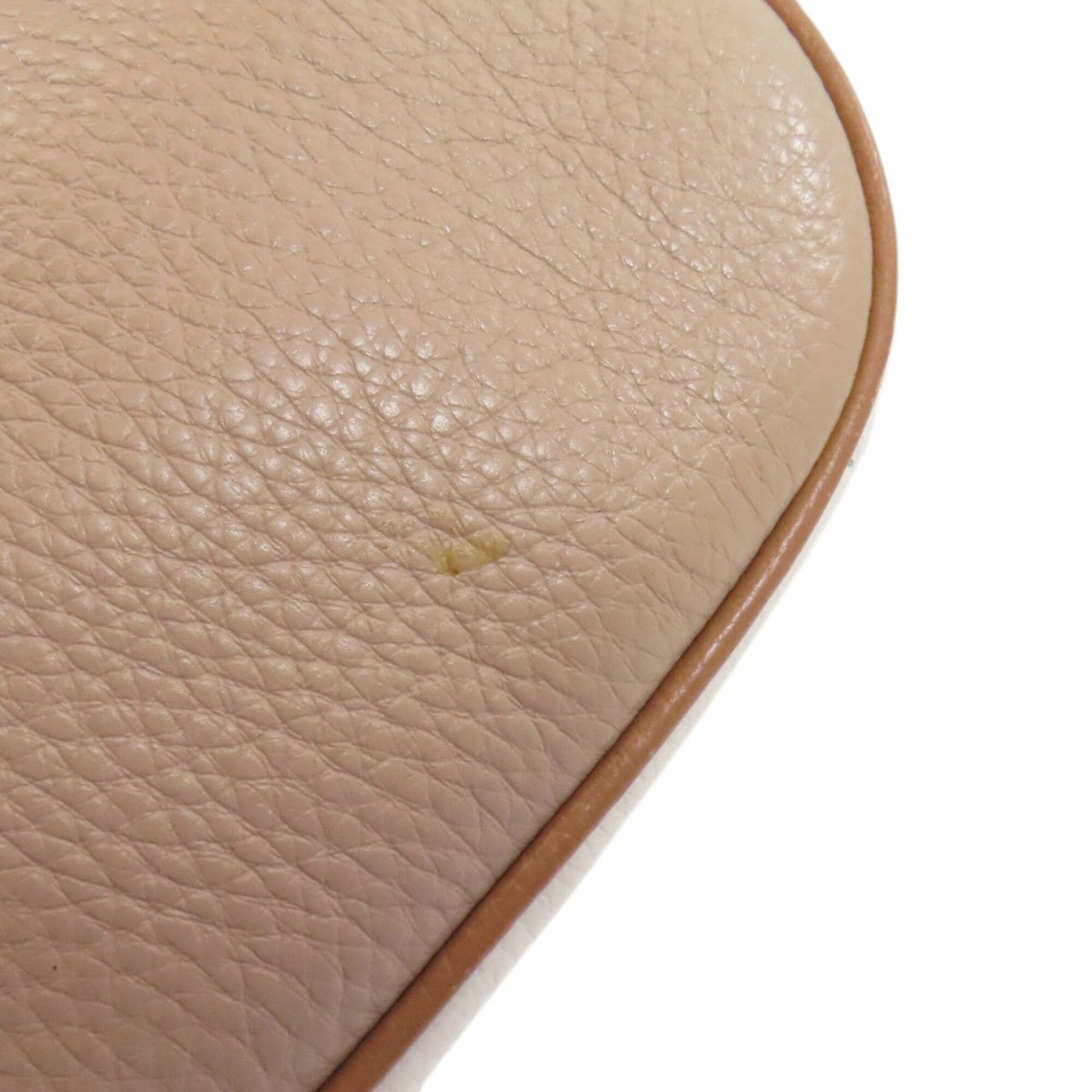 Coach Beige Leather Handbag (Pre-Owned)