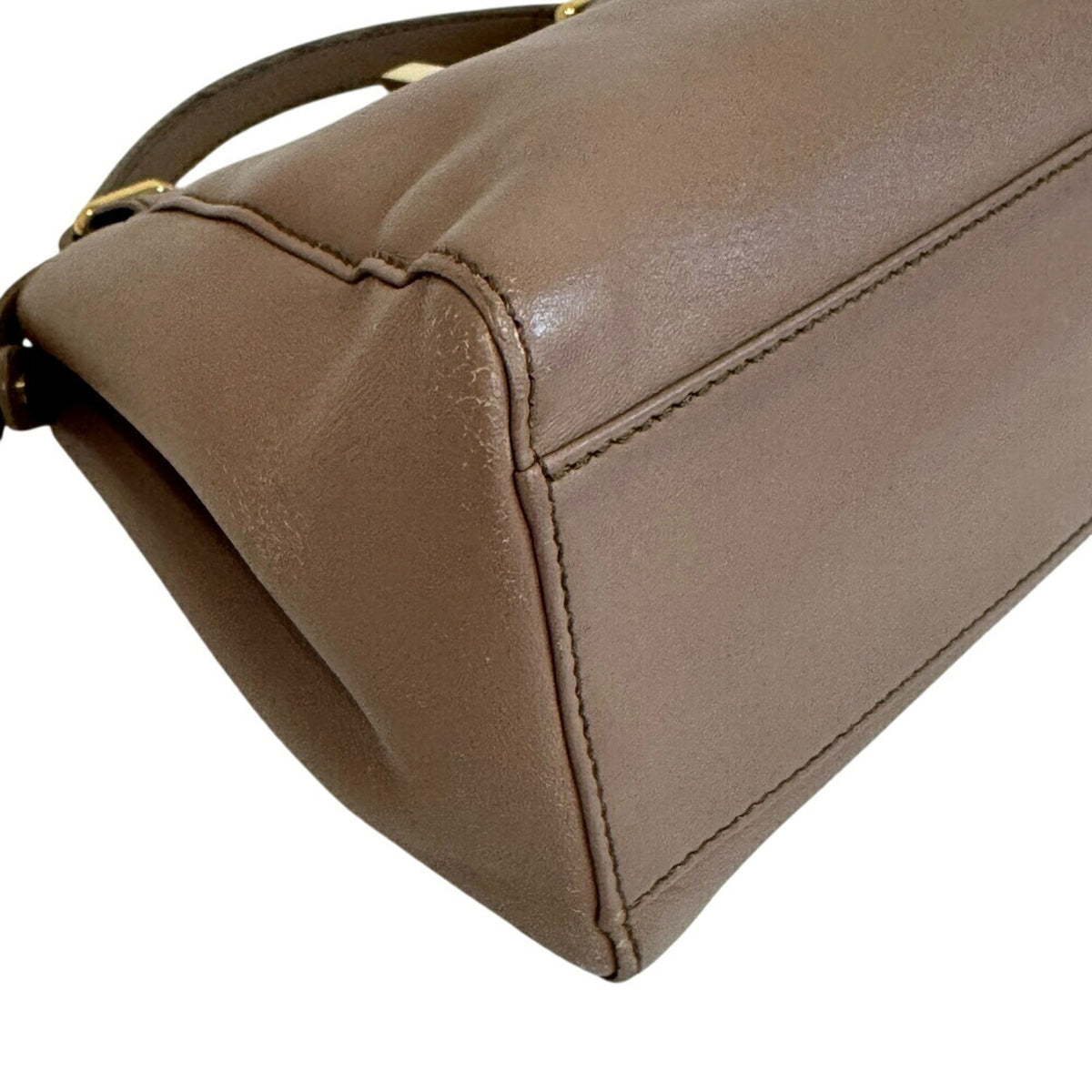Fendi Brown Leather Handbag (Pre-Owned)
