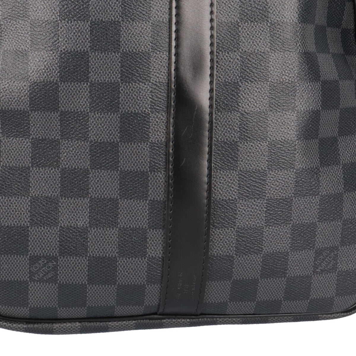 Louis Vuitton Black Gray Damier Graphite Canvas Boston Bag (Pre-Owned)