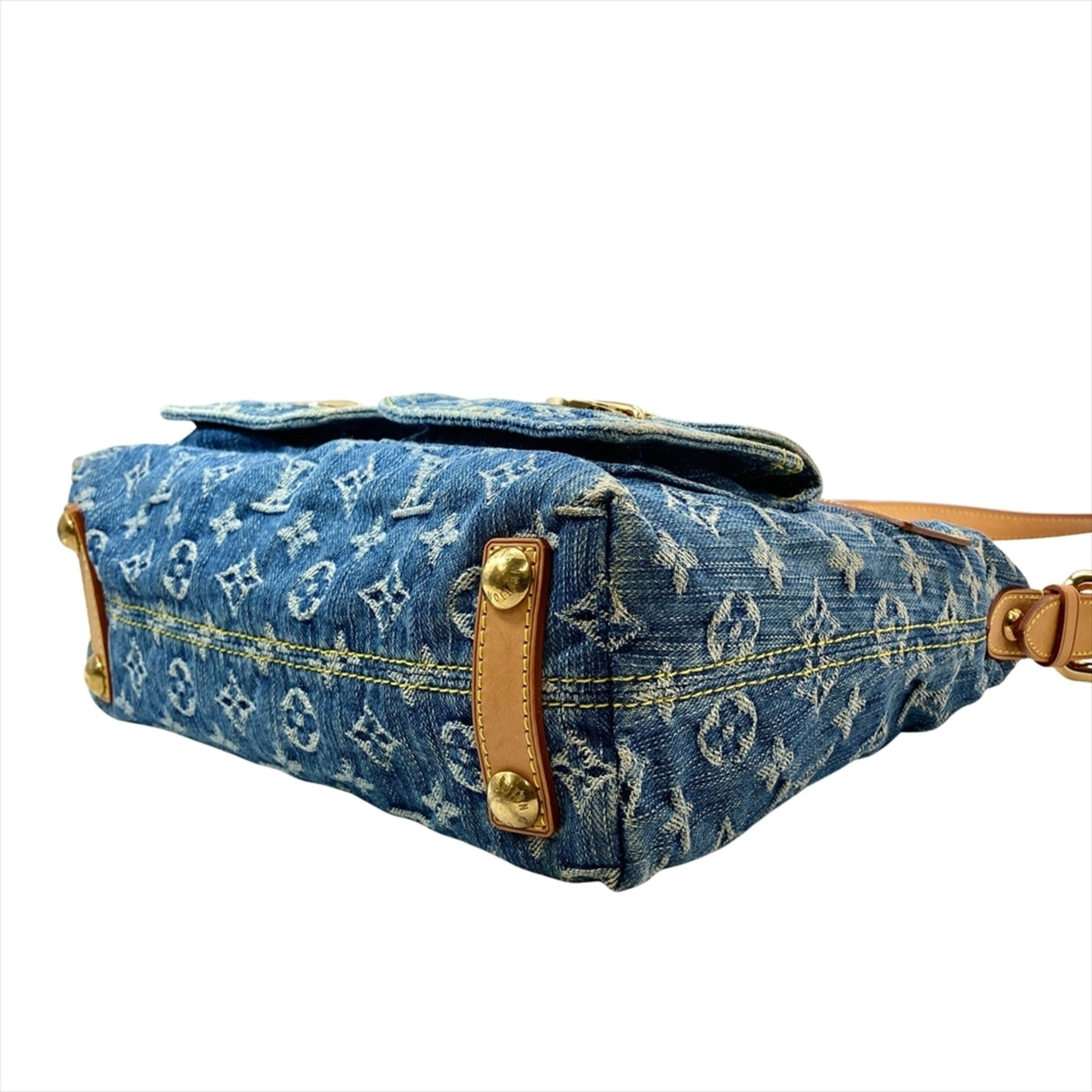 Louis Vuitton Monogram Denim Blue Monogram Denim Shoulder Bag (Pre-Owned)