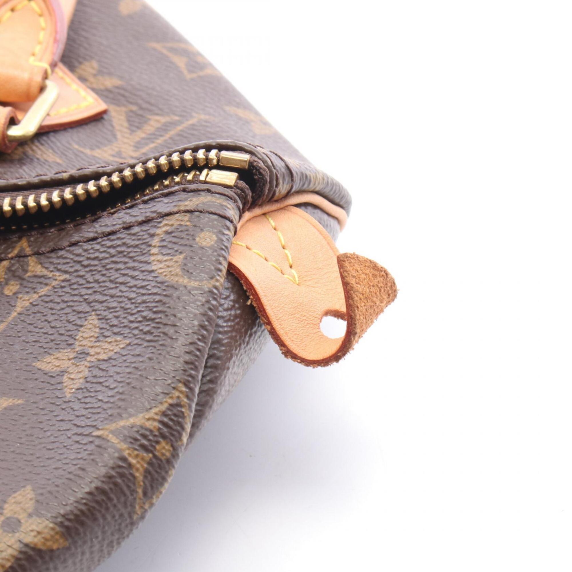 Louis Vuitton Brown Pvc Coated Canvas Leather Handbag (Pre-Owned)