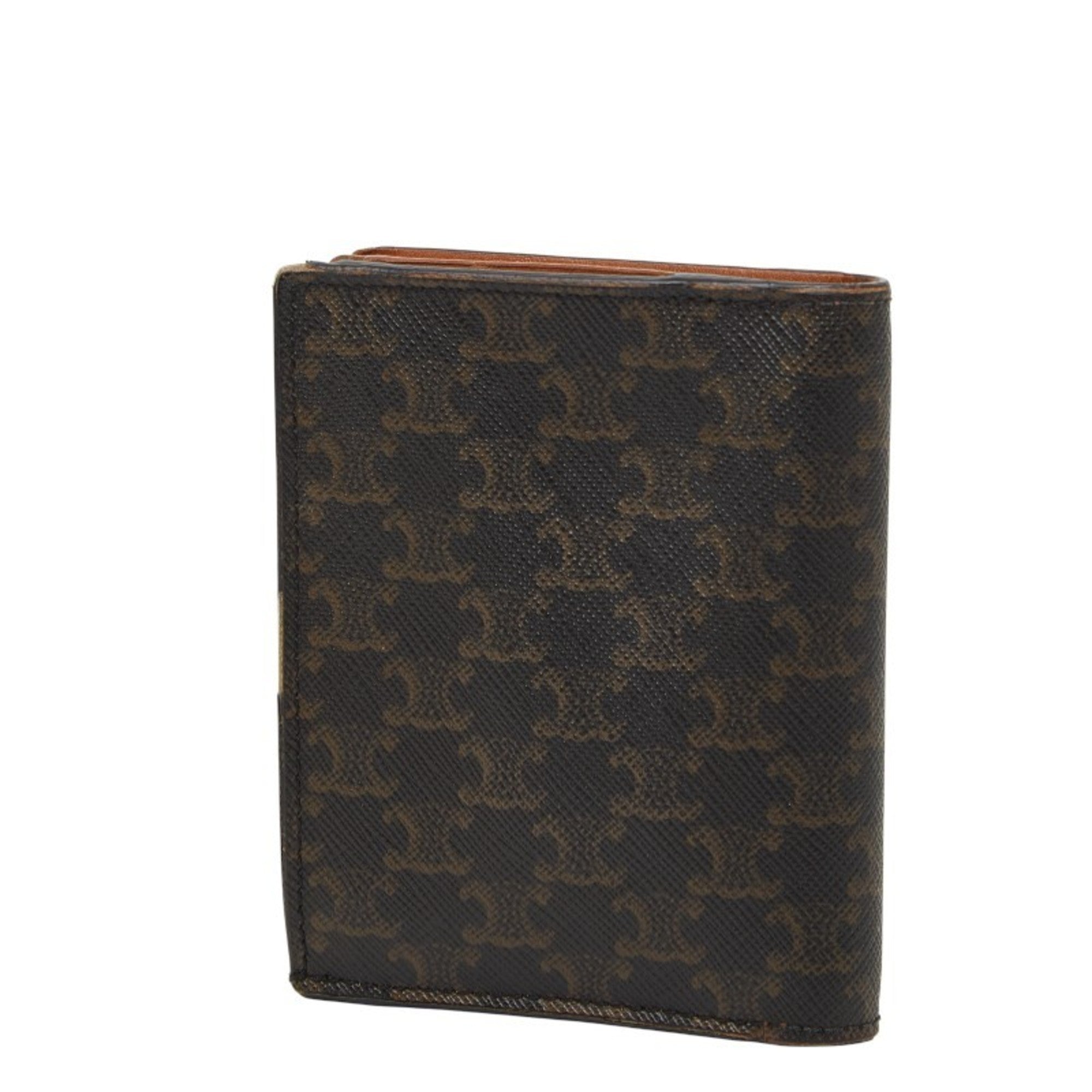 Celine Black Brown Pvc Leather Wallet (Bi-Fold) (Pre-Owned)