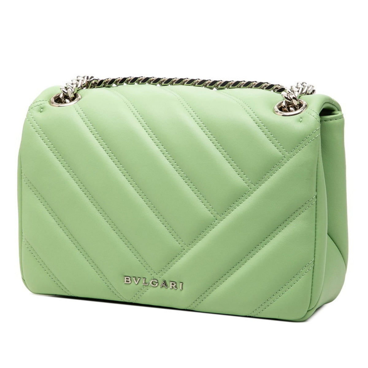 Bvlgari Green Leather Shoulder Bag (Pre-Owned)